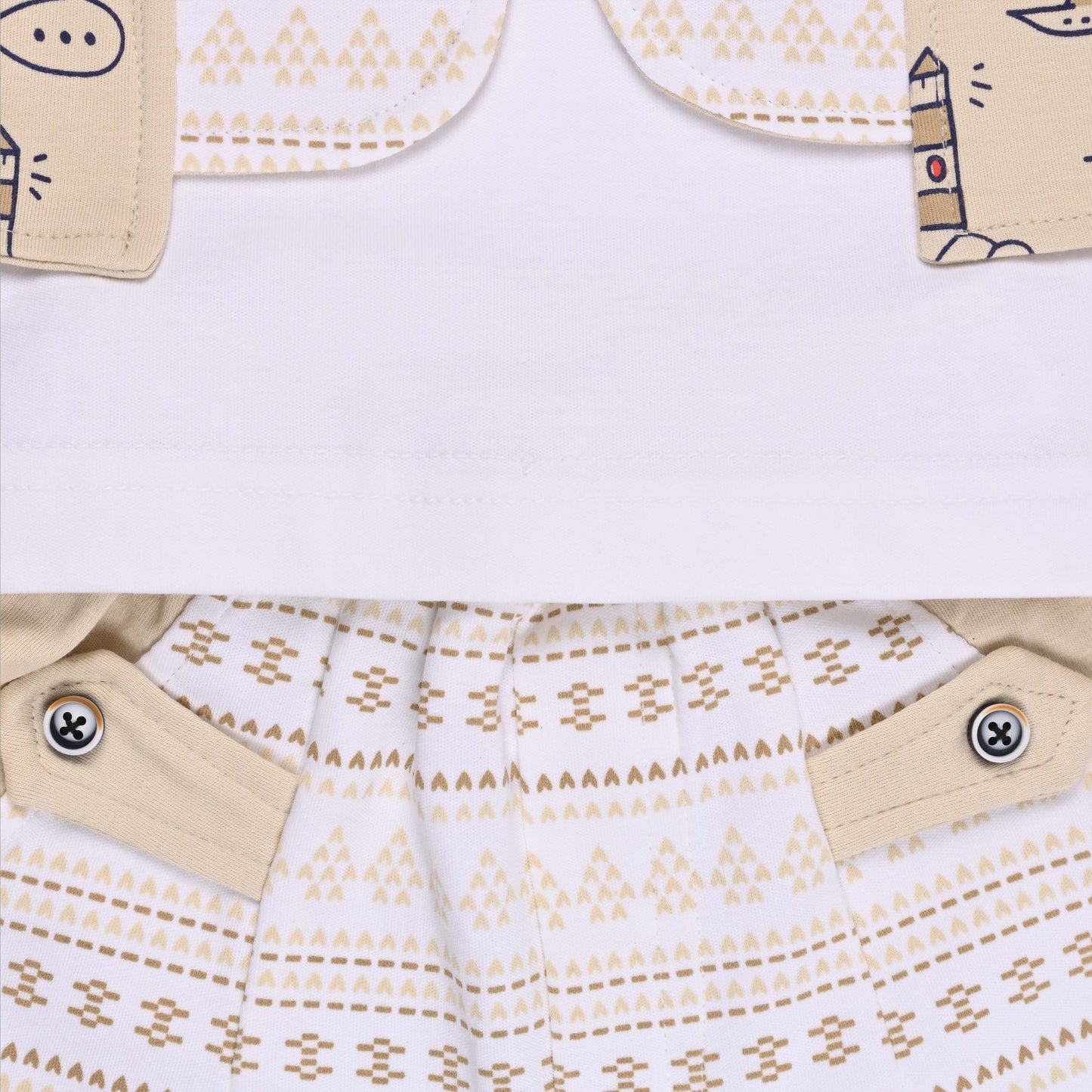 Boys Cotton T-shirt and Shorts Partywear Set