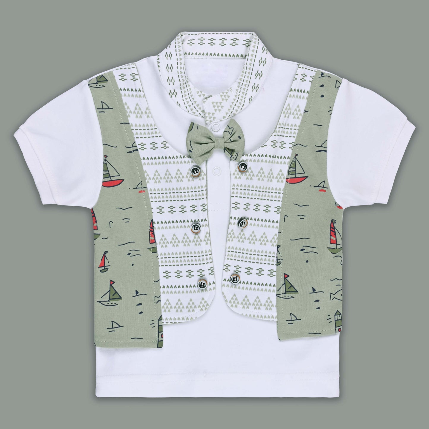 Boys Cotton T-shirt and Shorts Partywear Set