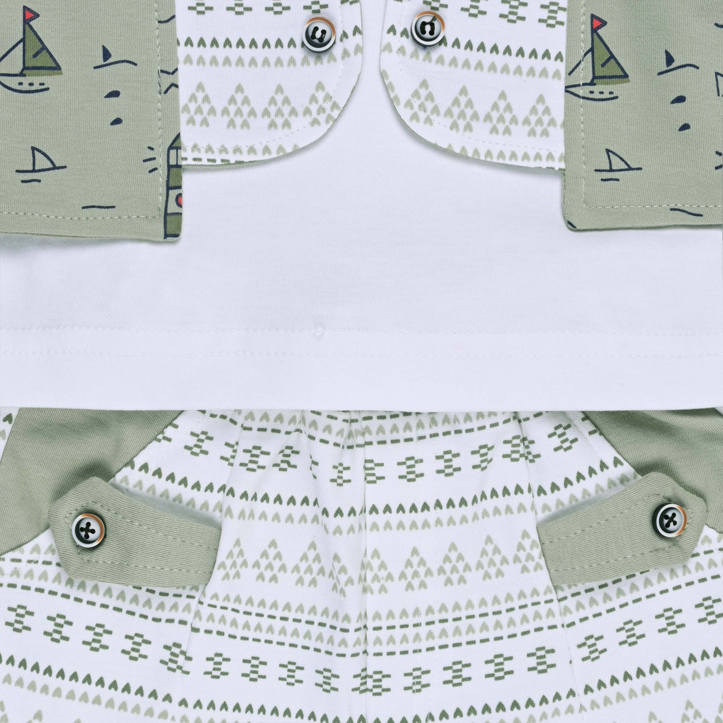 Boys Cotton T-shirt and Shorts Partywear Set