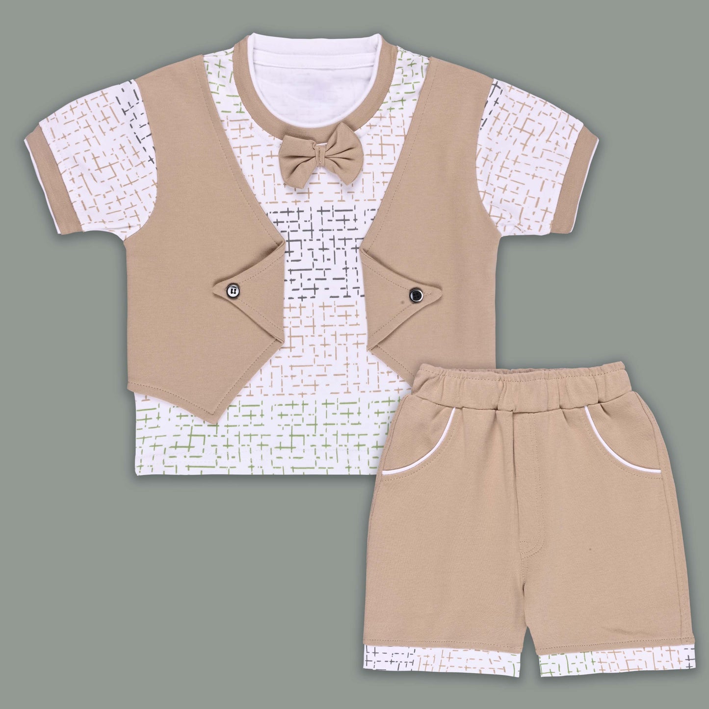 Boys Cotton T-shirt and Shorts Partywear Set bt827