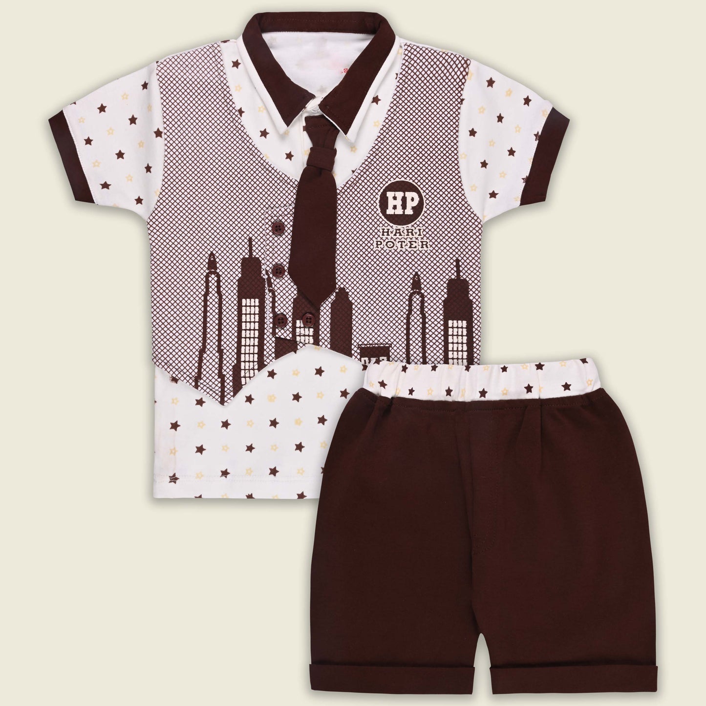 Boys Cotton T-shirt and Shorts Partywear Set bt828