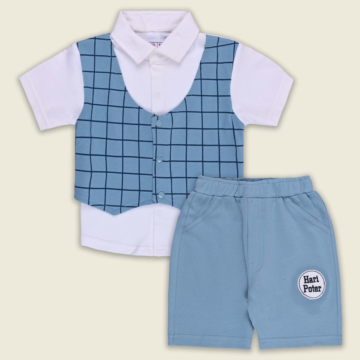 Boys Cotton T-shirt and Shorts Partywear Set bt829