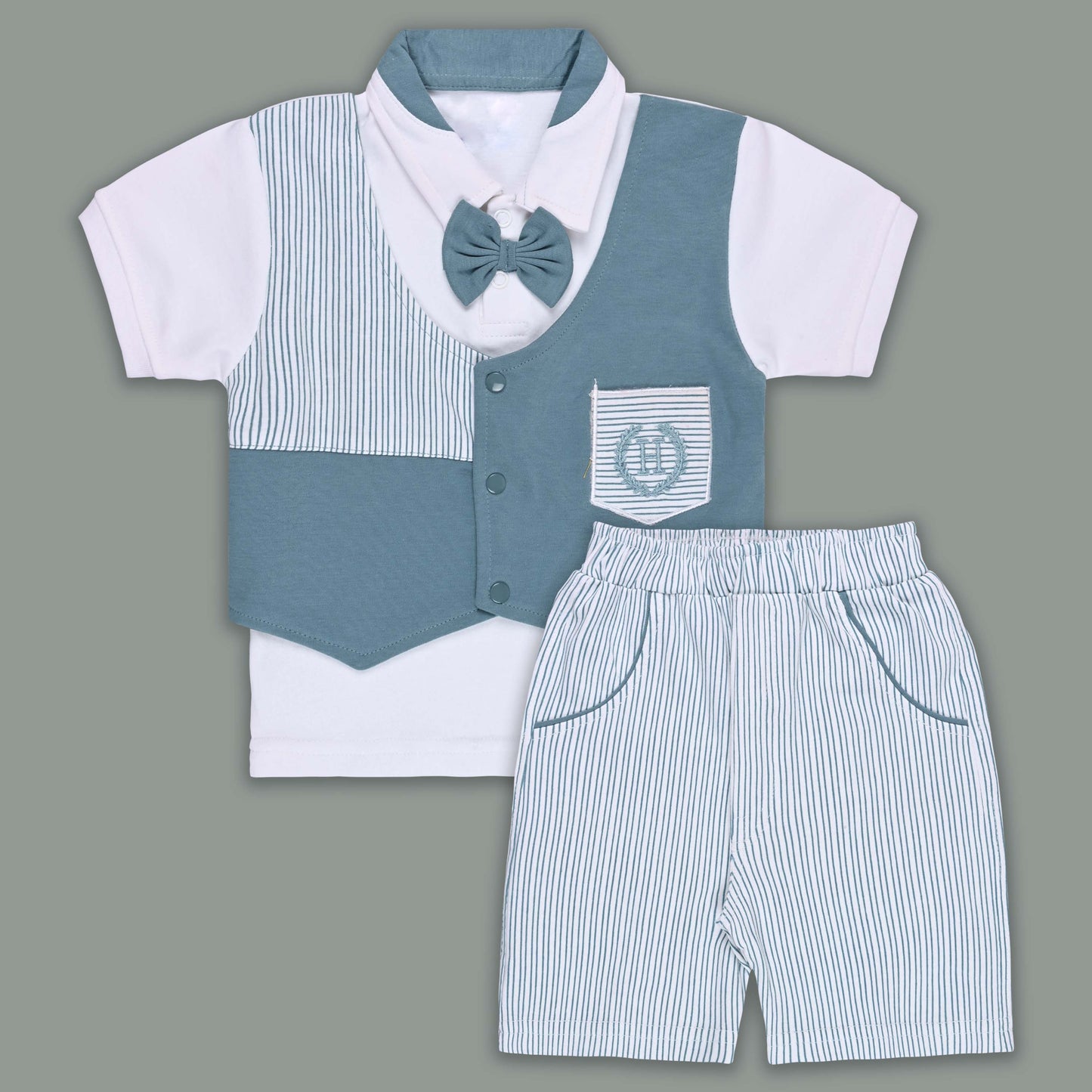 Boys Cotton T-shirt and Shorts Partywear Set bt830