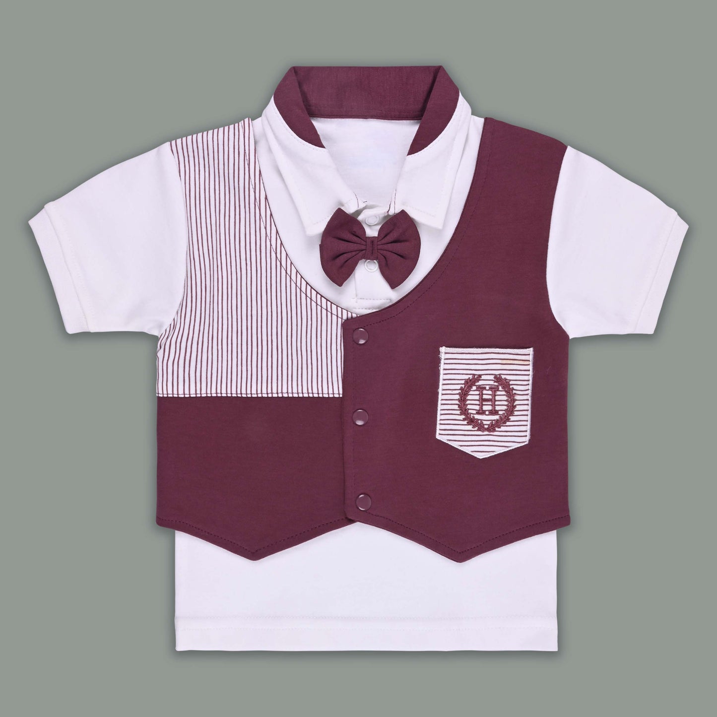 Boys Cotton T-shirt and Shorts Partywear Set bt830