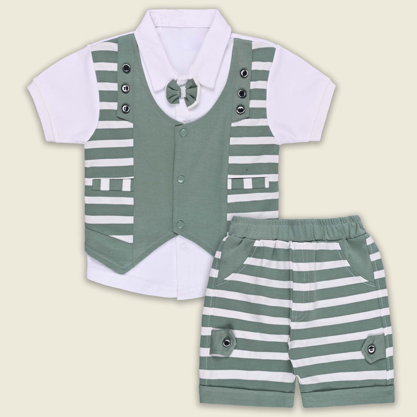 Boys Cotton T-shirt and Shorts Partywear Set