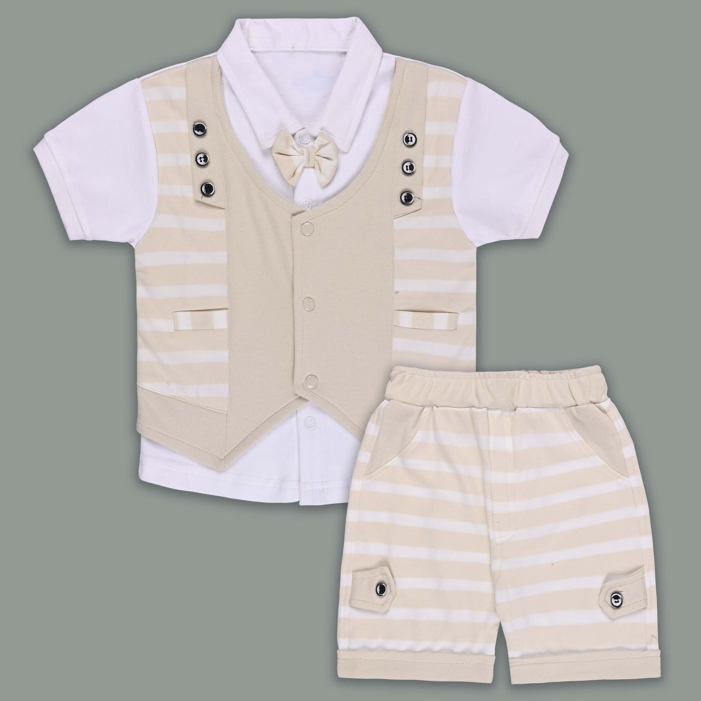 Boys Cotton T-shirt and Shorts Partywear Set