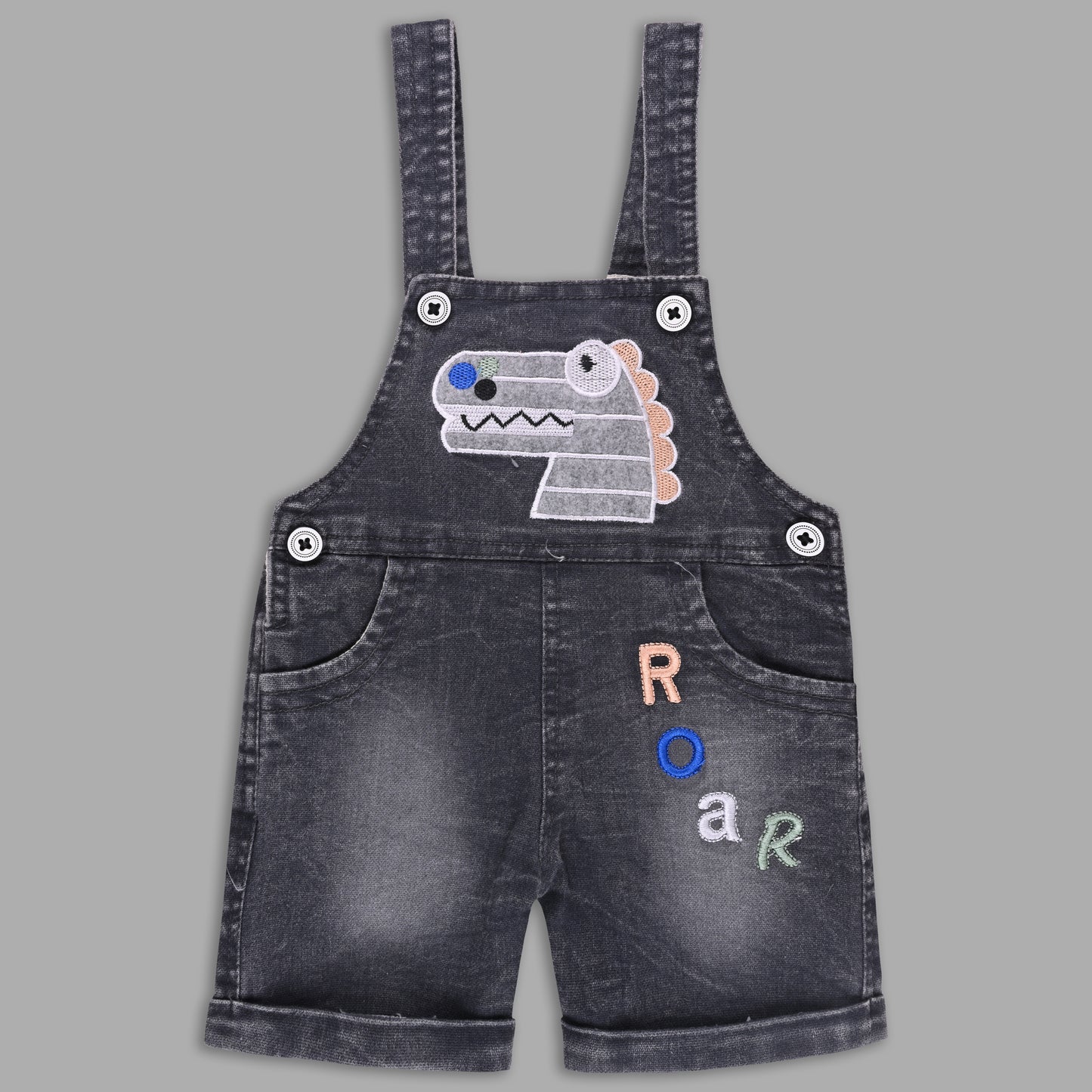 Boys Striped T-shirt and Denim Dungaree Set