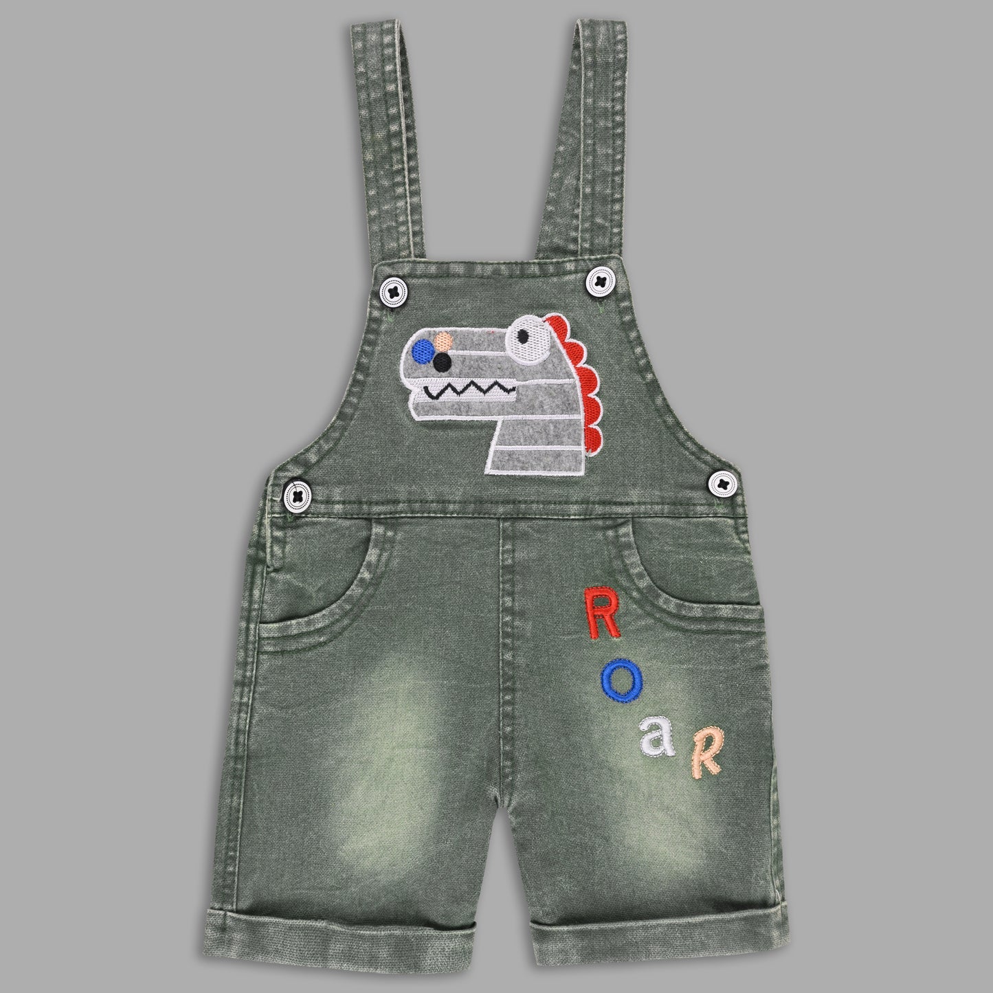 Boys Striped T-shirt and Denim Dungaree Set