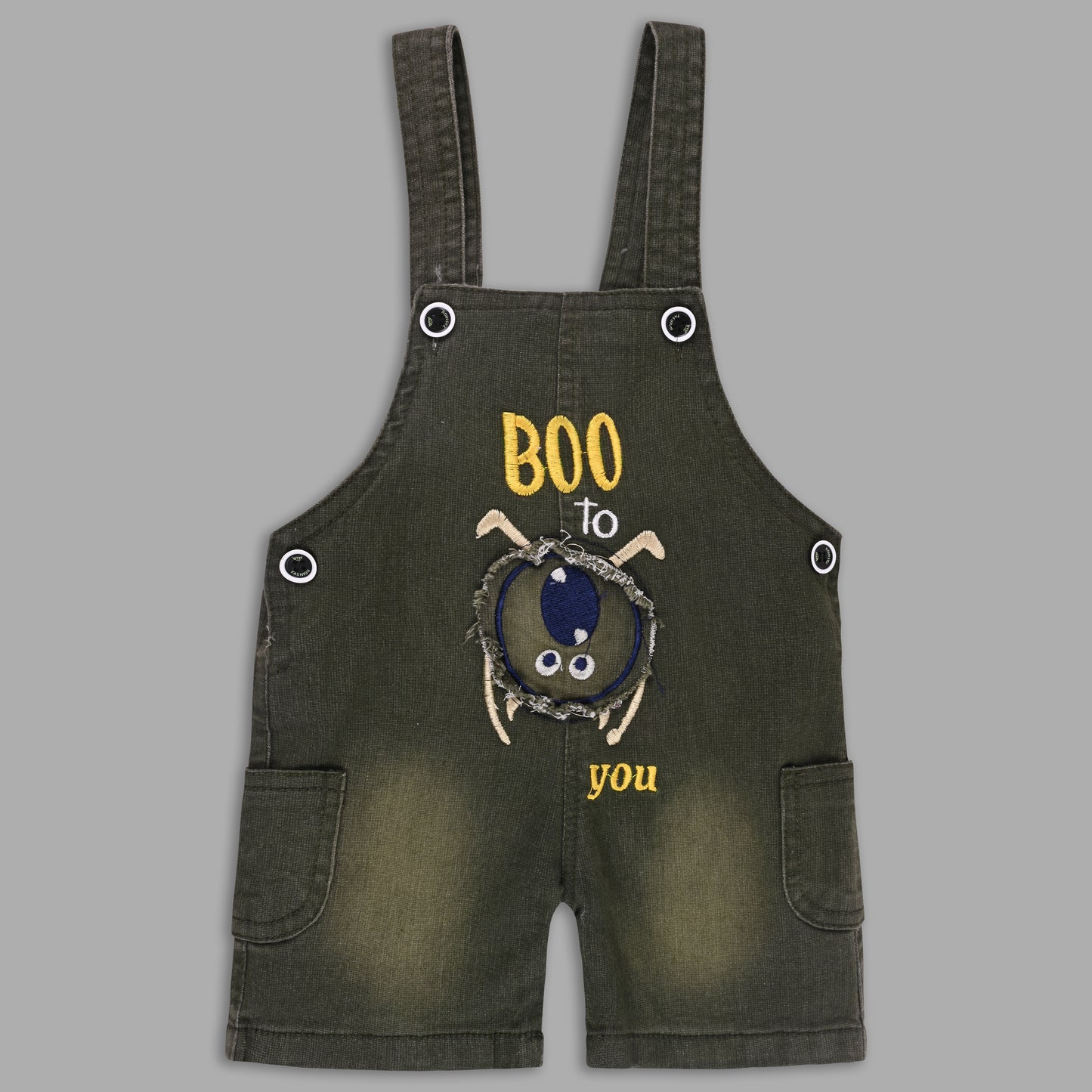 Boys Striped T-shirt and Denim Dungaree Set