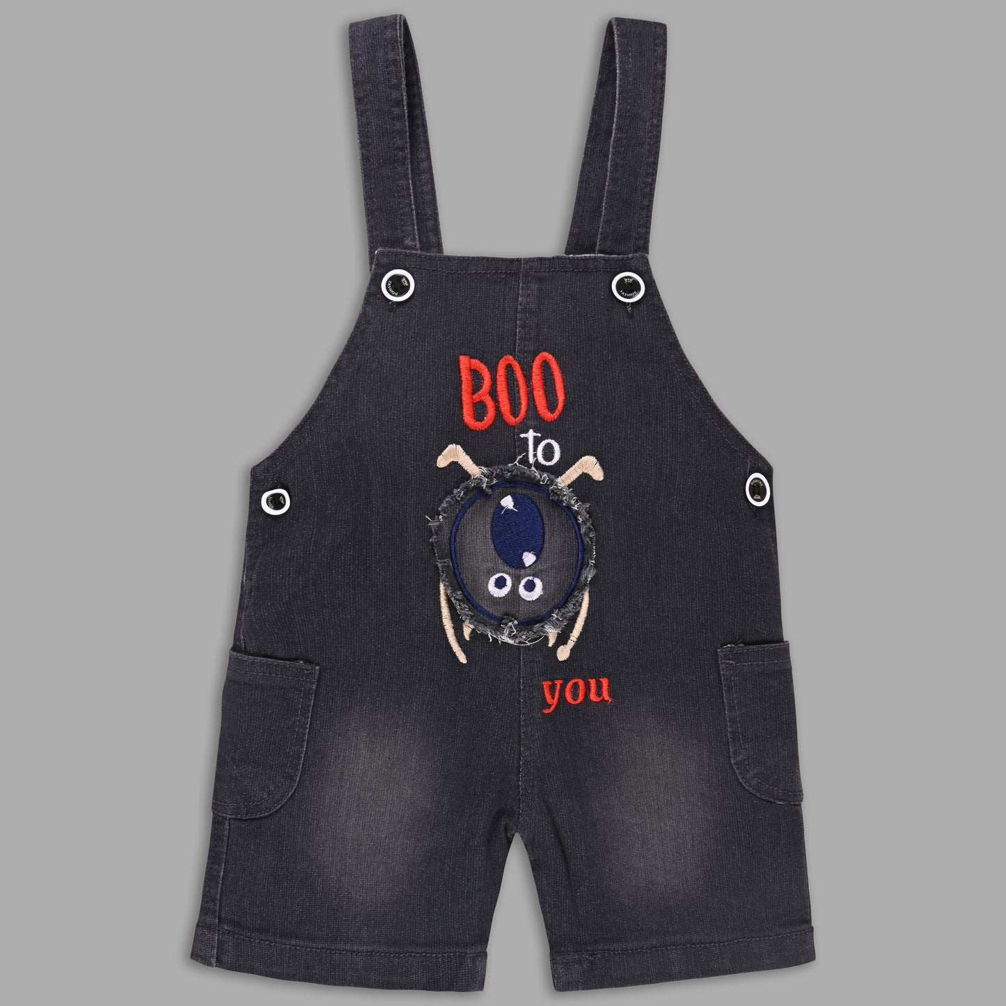Boys Striped T-shirt and Denim Dungaree Set