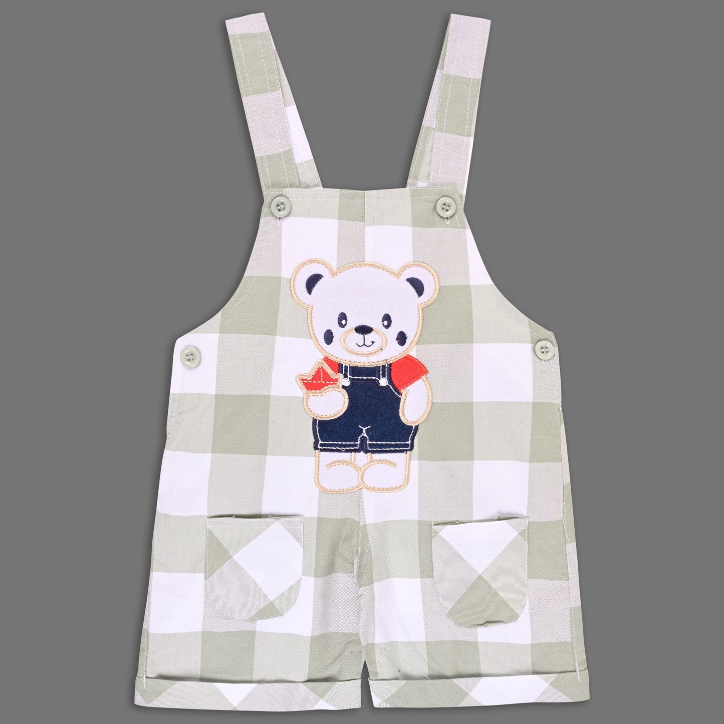Boys Striped T-shirt and Denim Dungaree Set