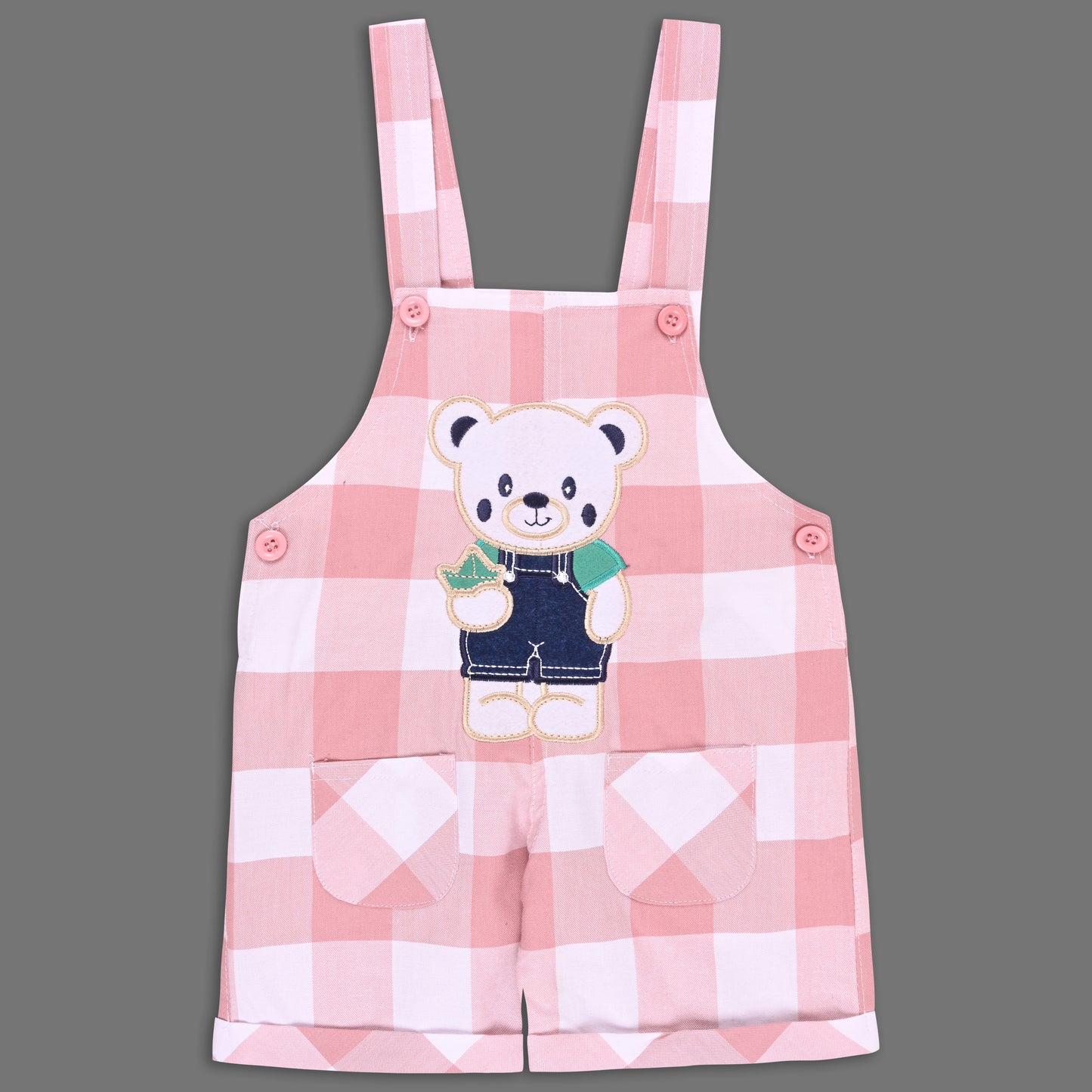 Boys Striped T-shirt and Denim Dungaree Set