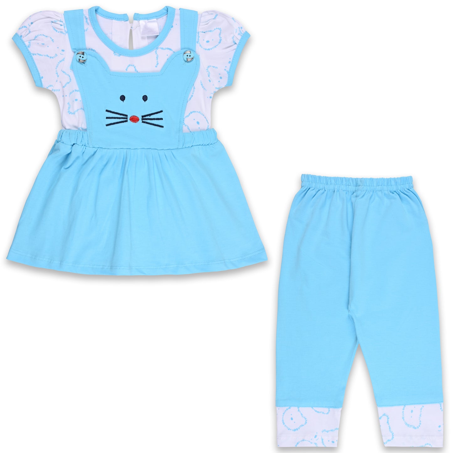 Girls Printed Top and Pant Clothing Set