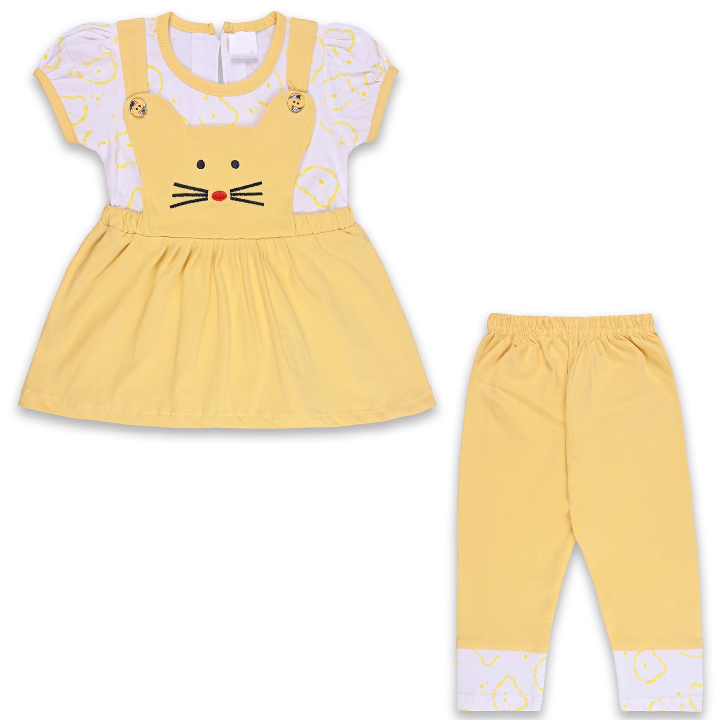 Girls Printed Top and Pant Clothing Set