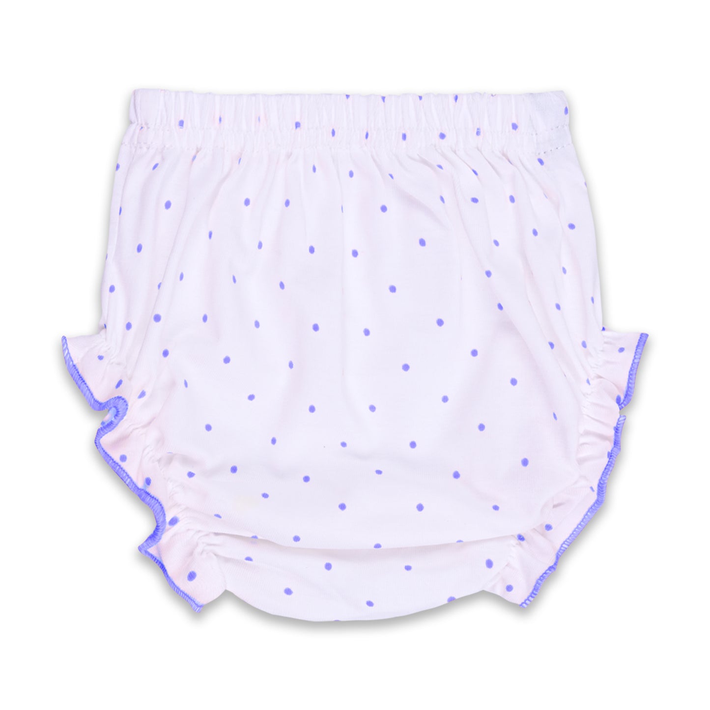 Baby Girls Polka Print A-Line Frock Dress With Brief