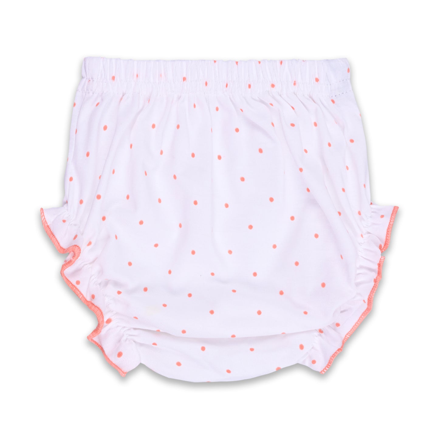 Baby Girls Polka Print A-Line Frock Dress With Brief