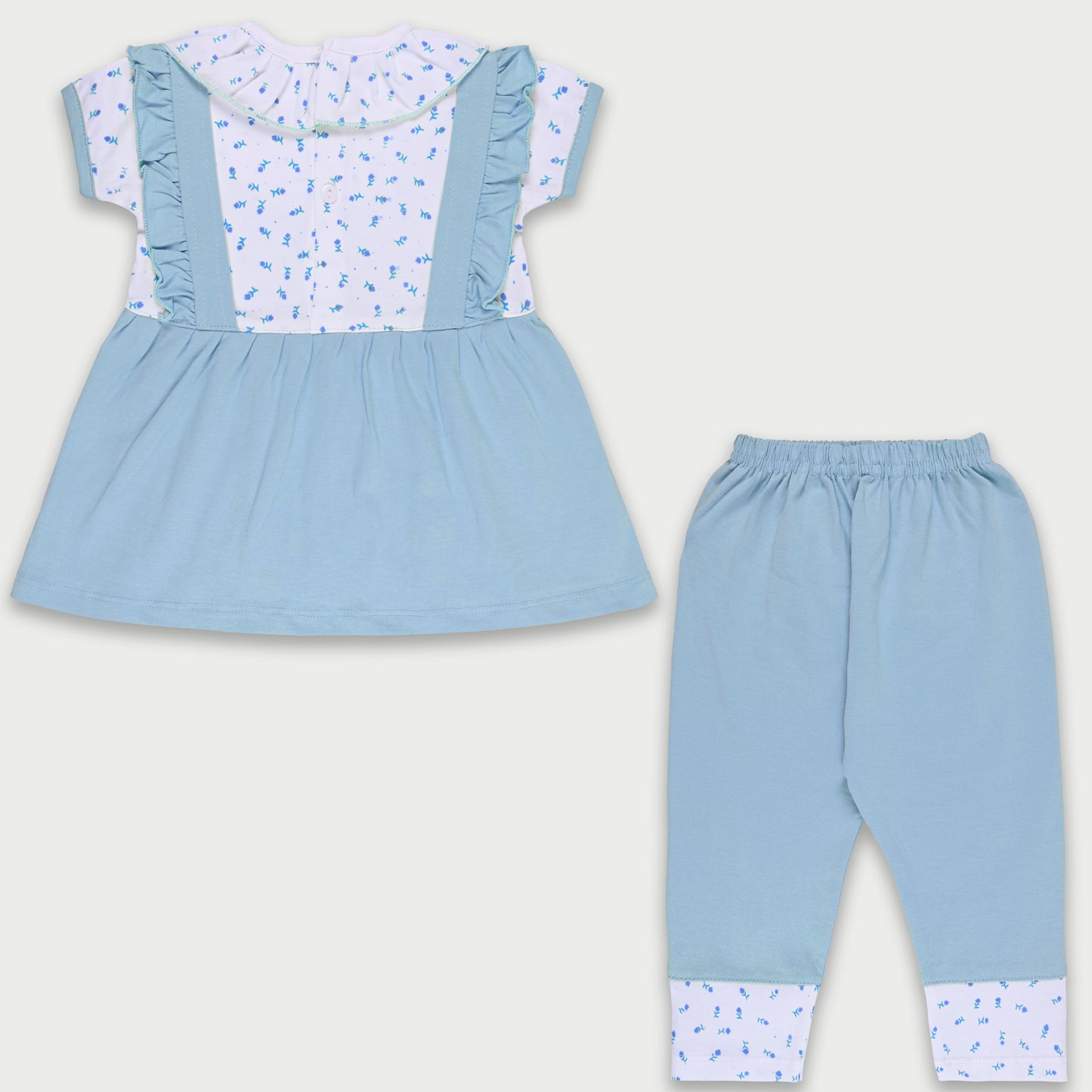 Girls Printed Top and Pant Clothing Set