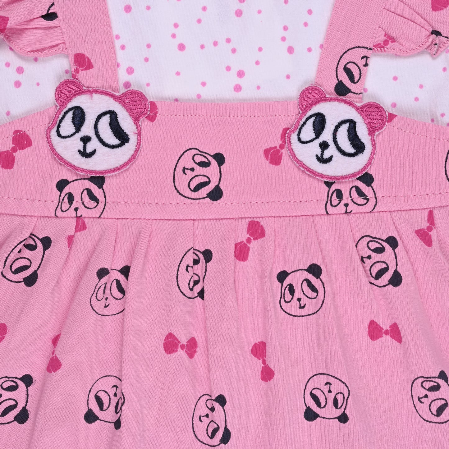 Baby Girls Animal Print A-Line Frock Dress With Brief