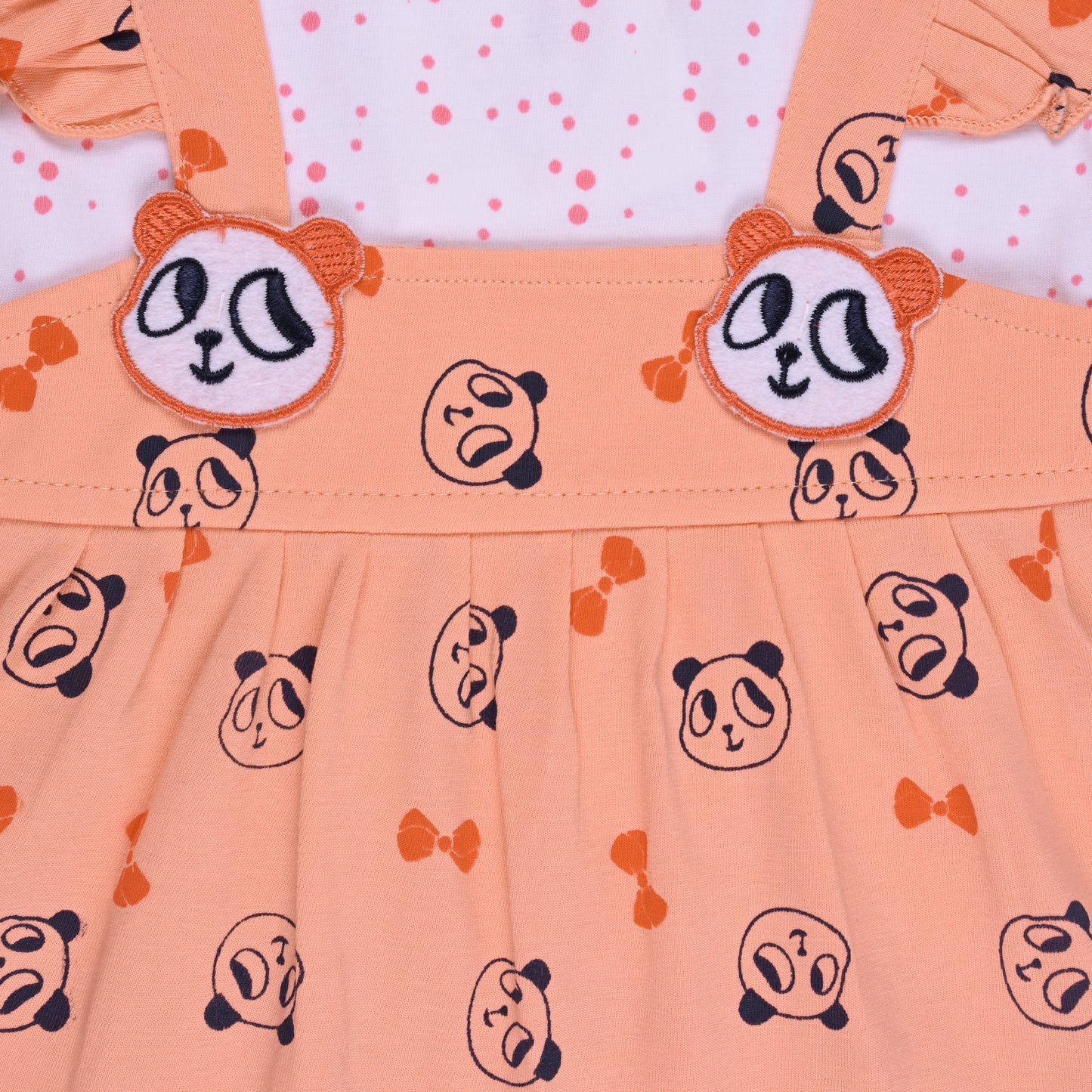 Baby Girls Animal Print A-Line Frock Dress With Brief