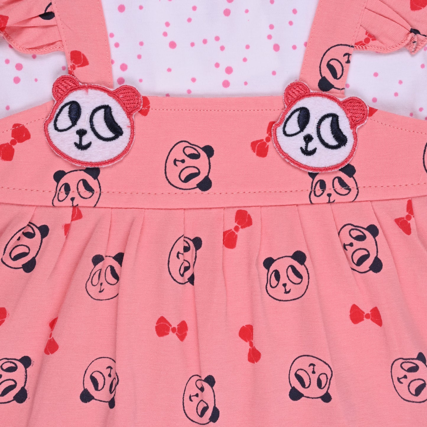 Baby Girls Animal Print A-Line Frock Dress With Brief