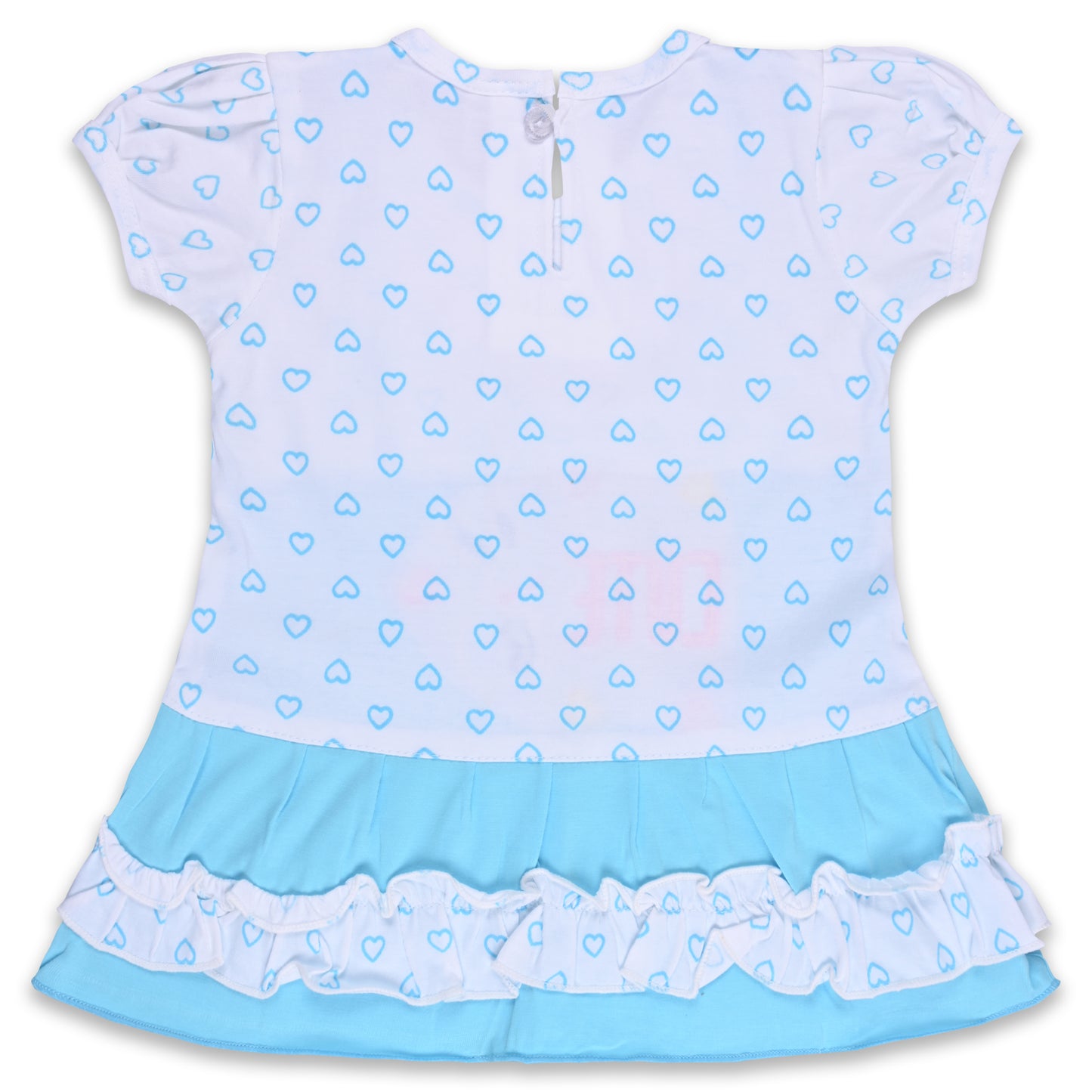Baby Girls Printed A-Line Frock Dress With Brief