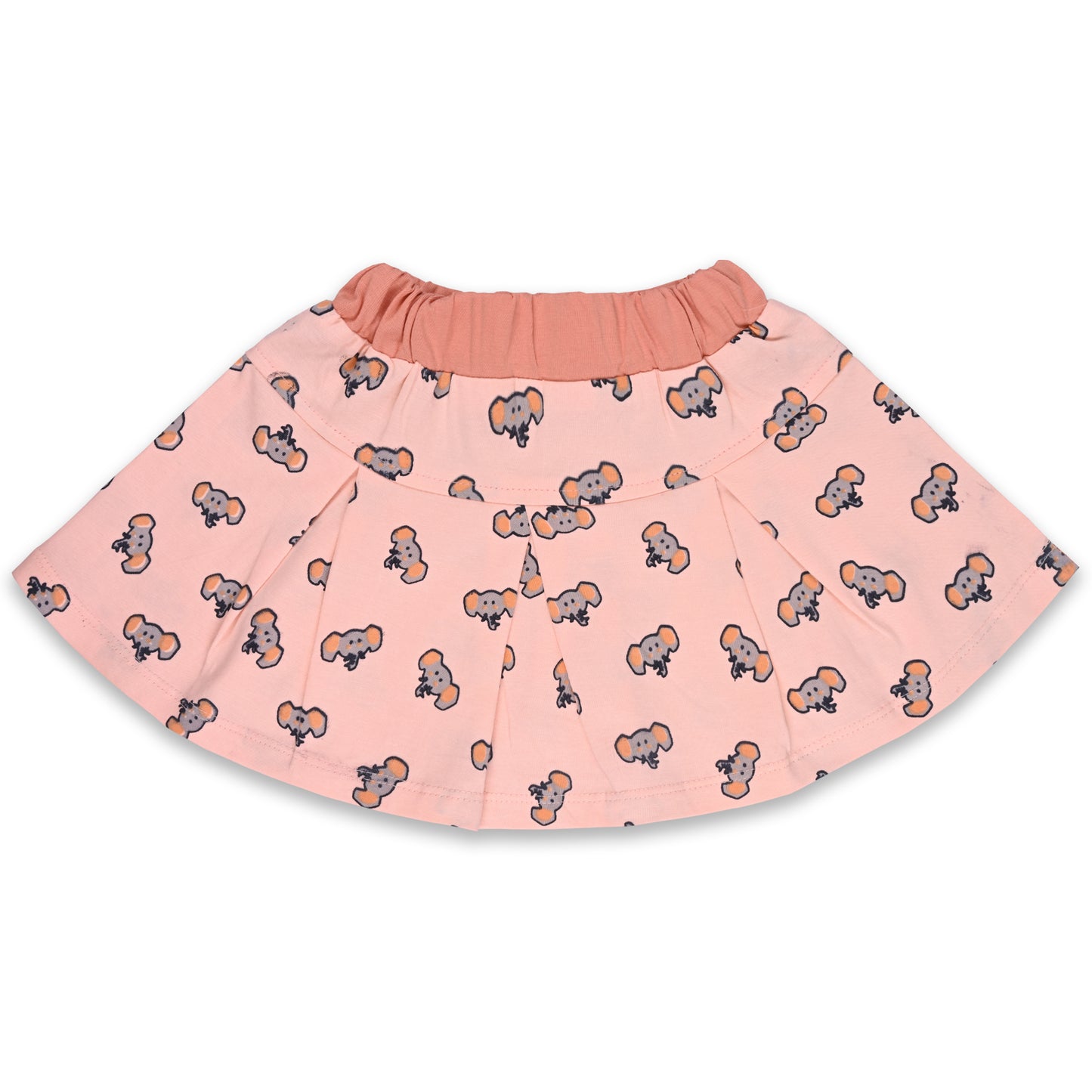 Girls Graphic Print Top and Skirt Clothing Set