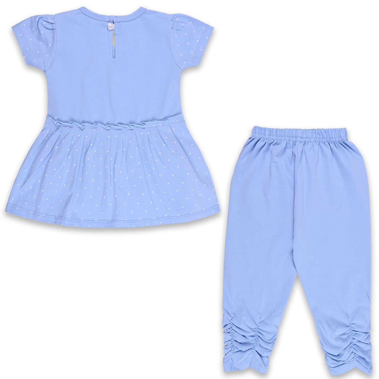 Girls Polka Print Top and Pant Clothing Set