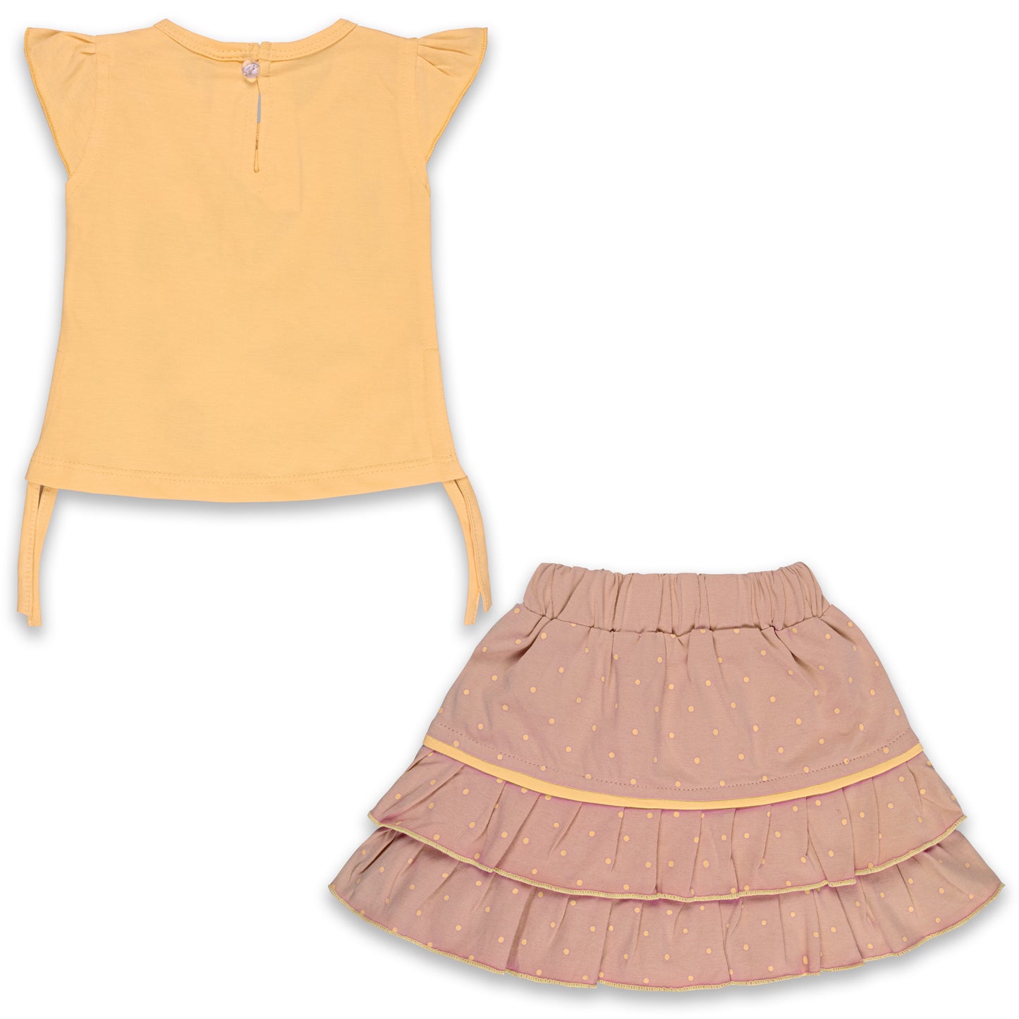 Baby Girls Graphic Print Top and Skirt Clothing Set
