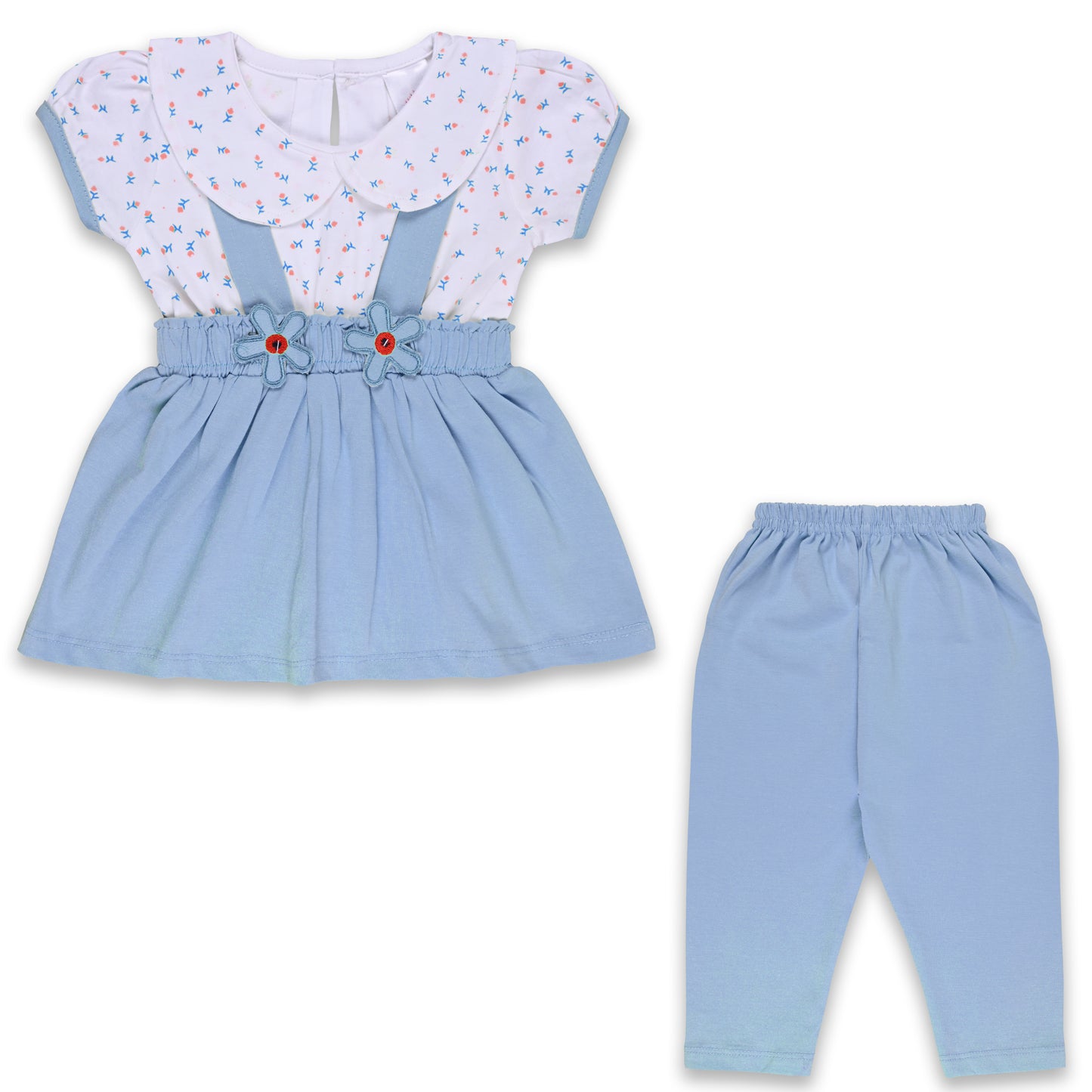 Baby Girls Polka Print Top and Pant Clothing Set