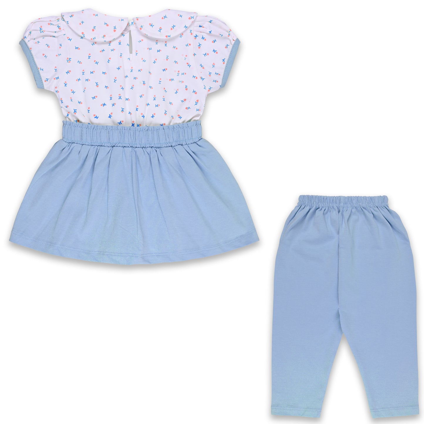 Baby Girls Polka Print Top and Pant Clothing Set