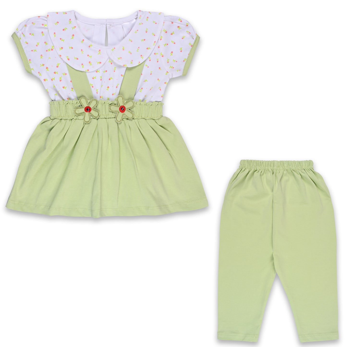 Baby Girls Polka Print Top and Pant Clothing Set