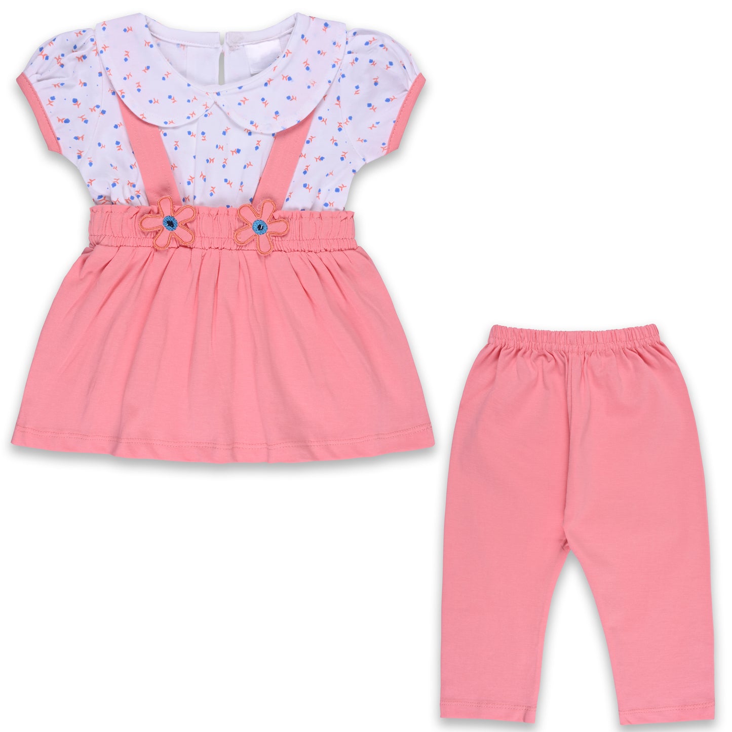 Baby Girls Polka Print Top and Pant Clothing Set