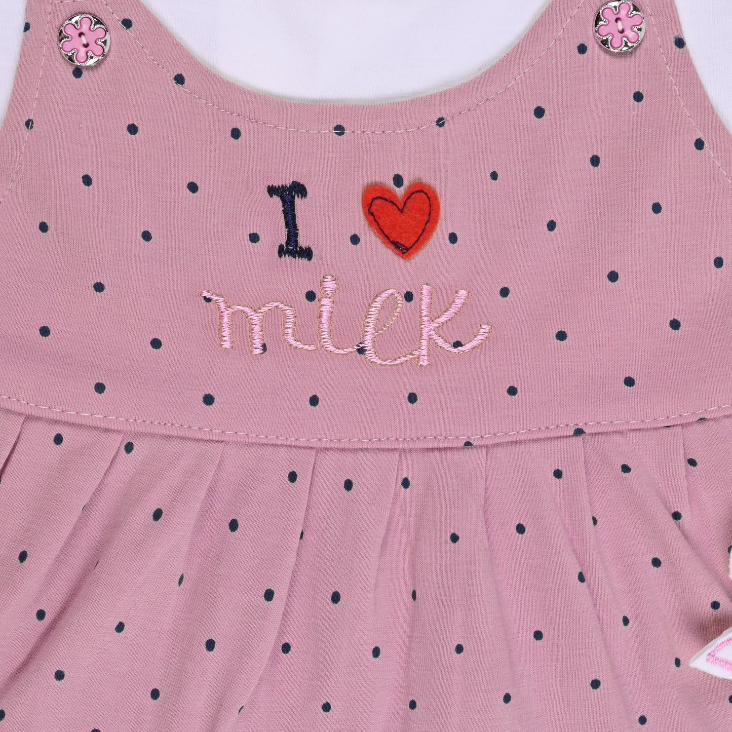 Baby Girls Polka Print A-Line Frock Dress with Brief