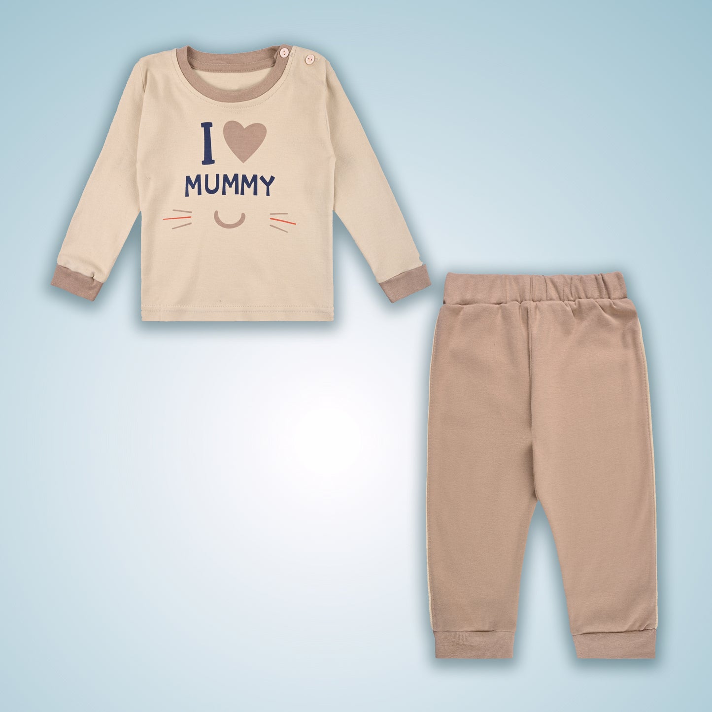 Boys Printed T-Shirt and Pant Clothing Set