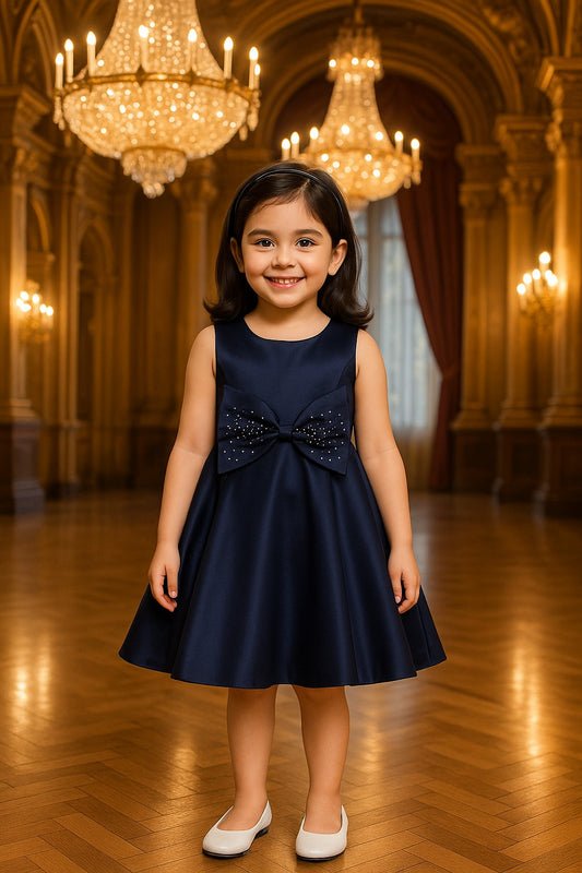 Wish Karo Baby Girls Bow Dress