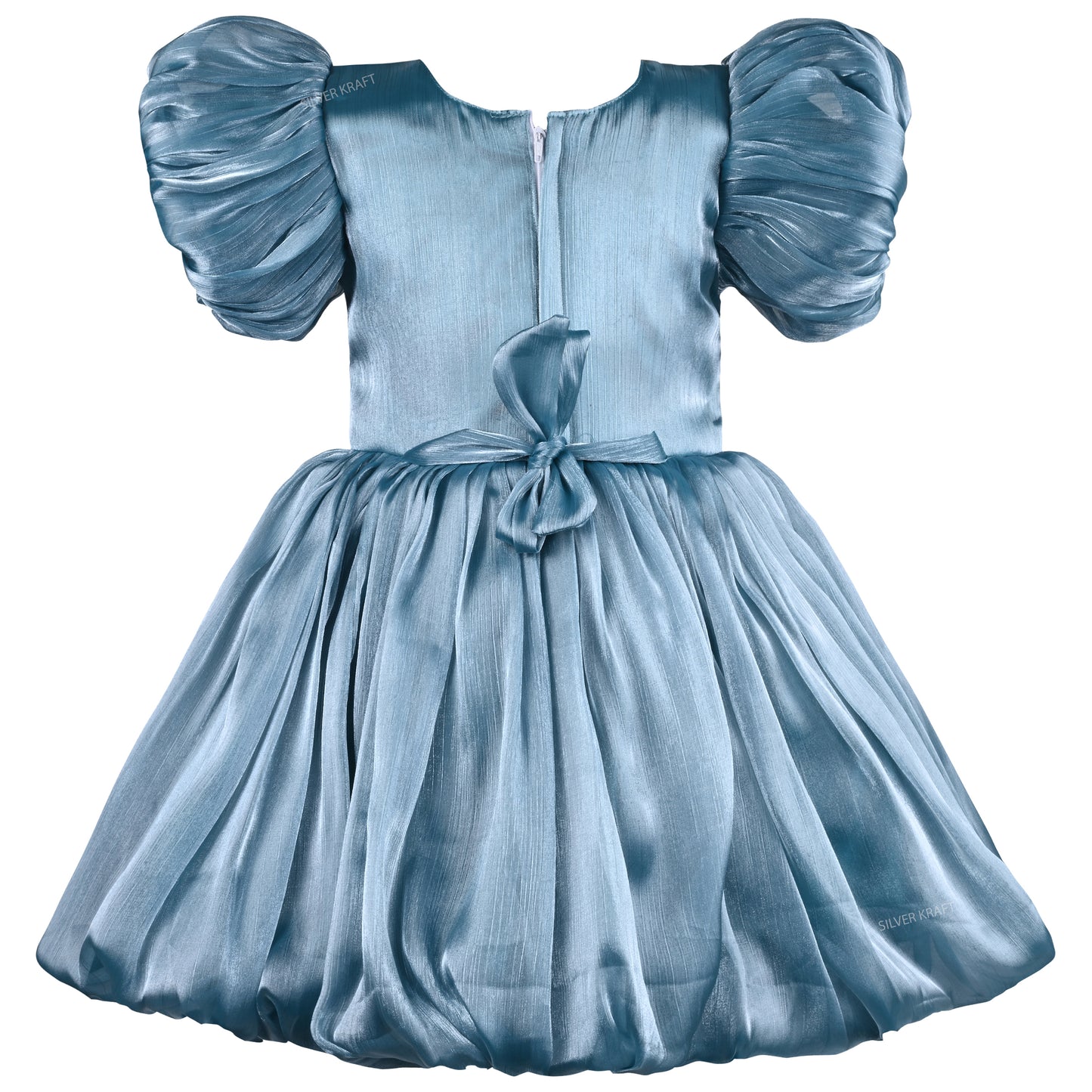 Rhinestone Floral Embellished Balloon Party Dress