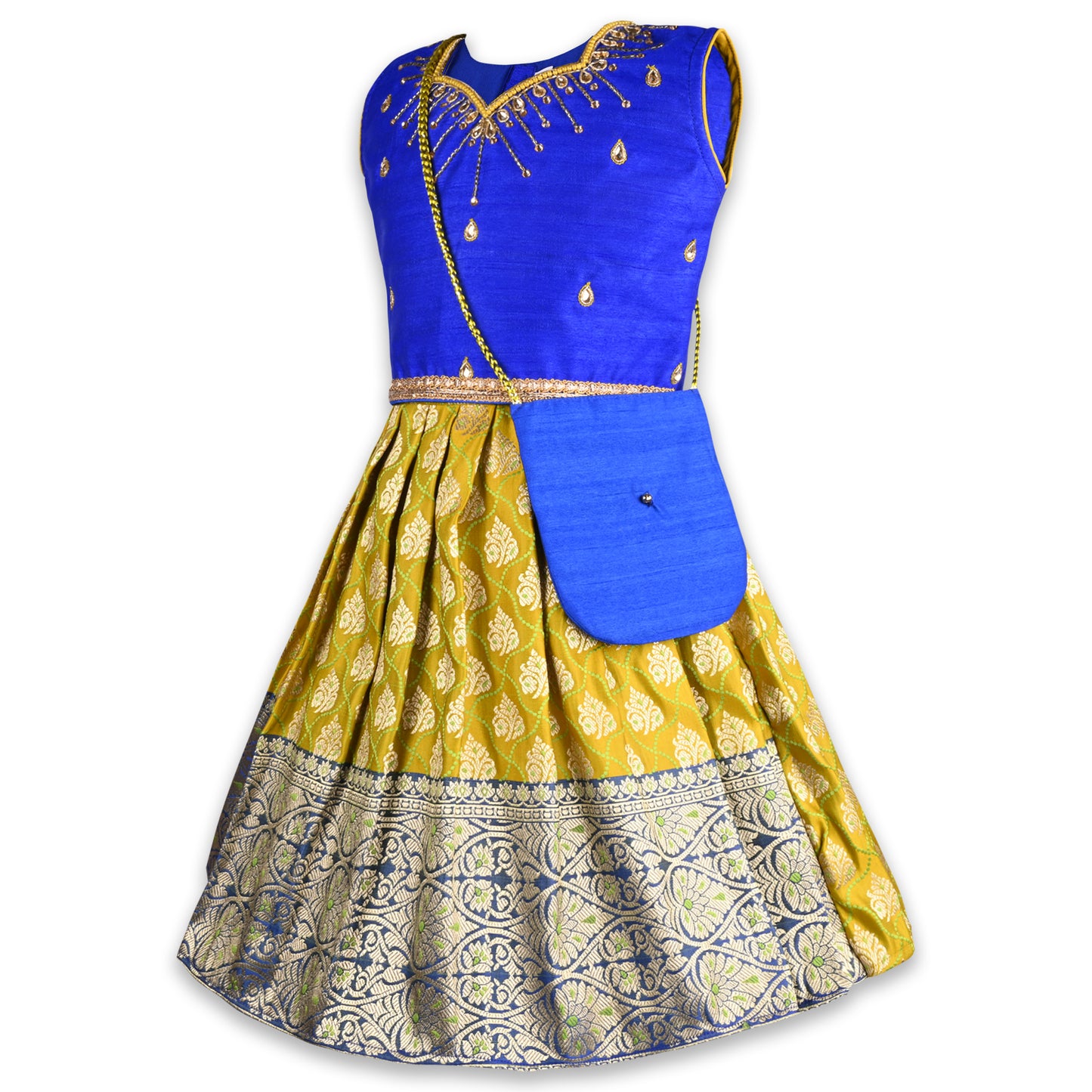 Girls Embellished Ethnic Lehenga Choli Set