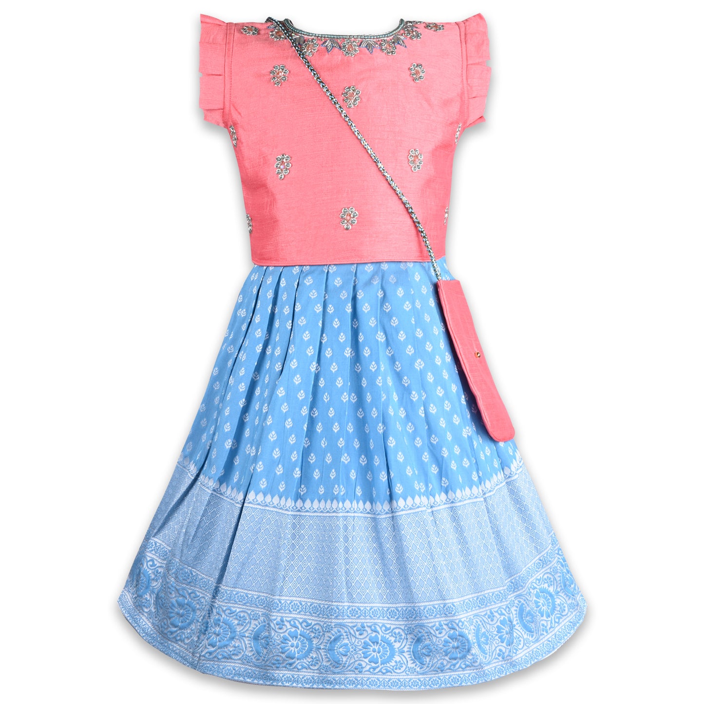 Girls Embellished Lehenga Choli Ethnic Set