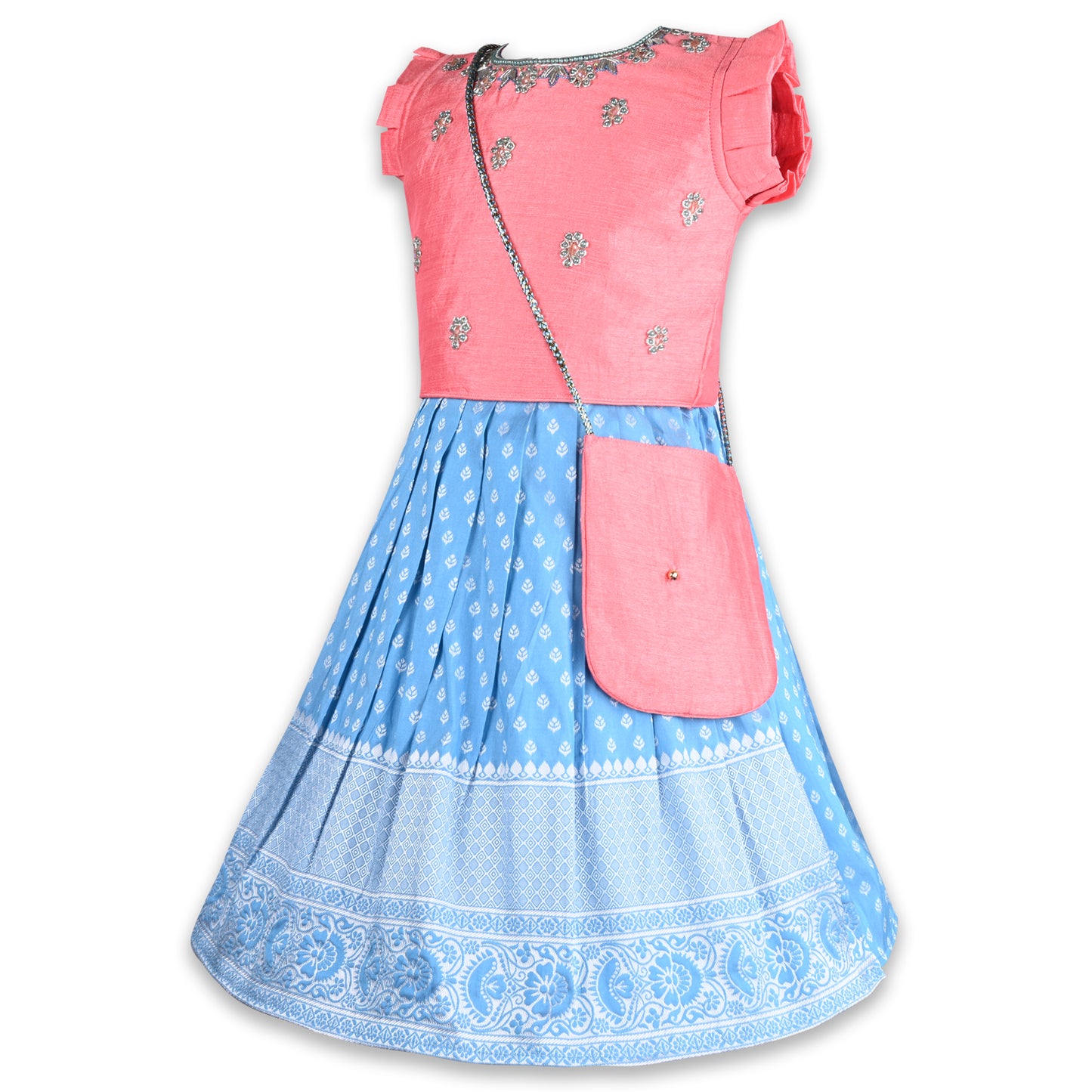 Girls Embellished Lehenga Choli Ethnic Set