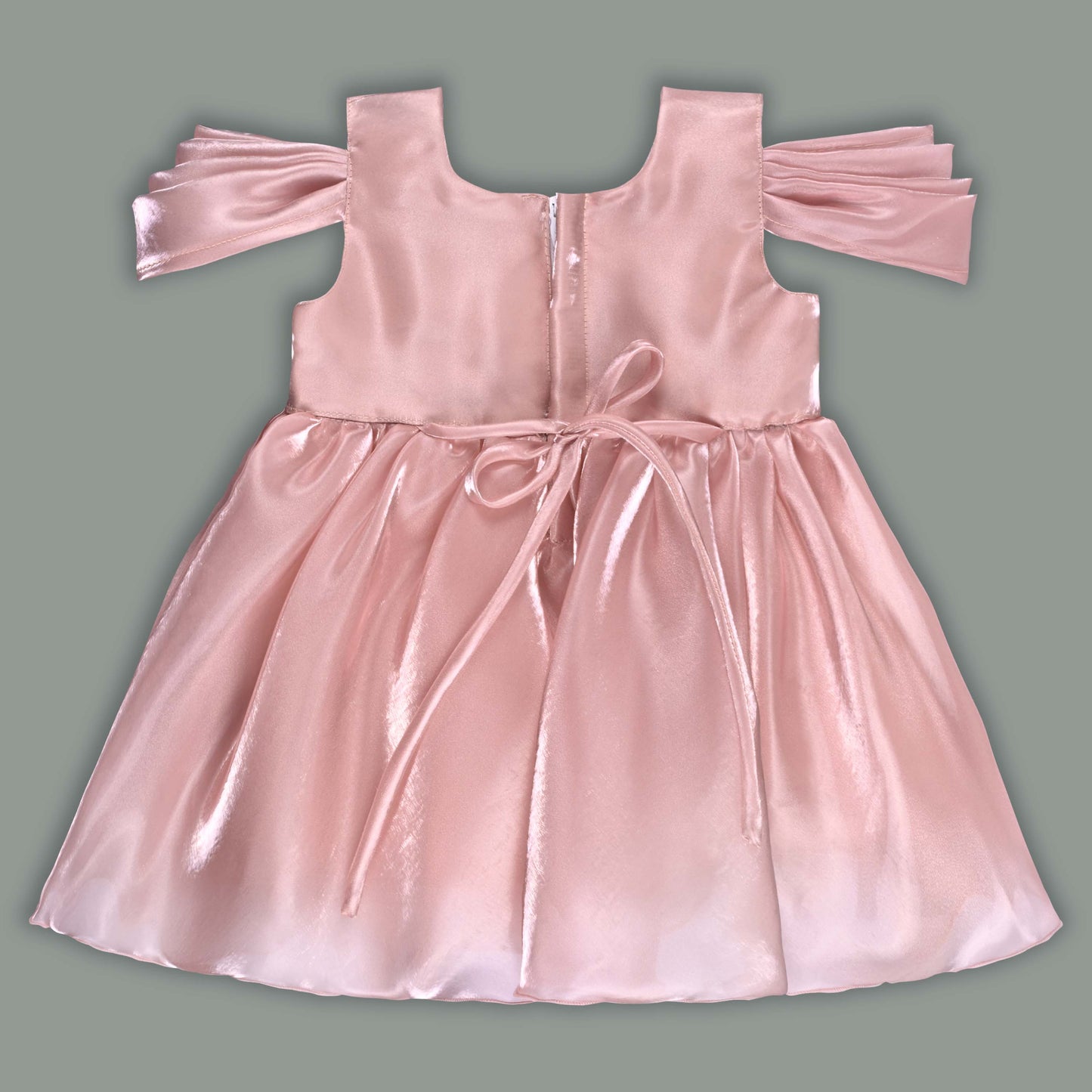 Girls Floral Embellished Off Shoulder Premium Party Dress