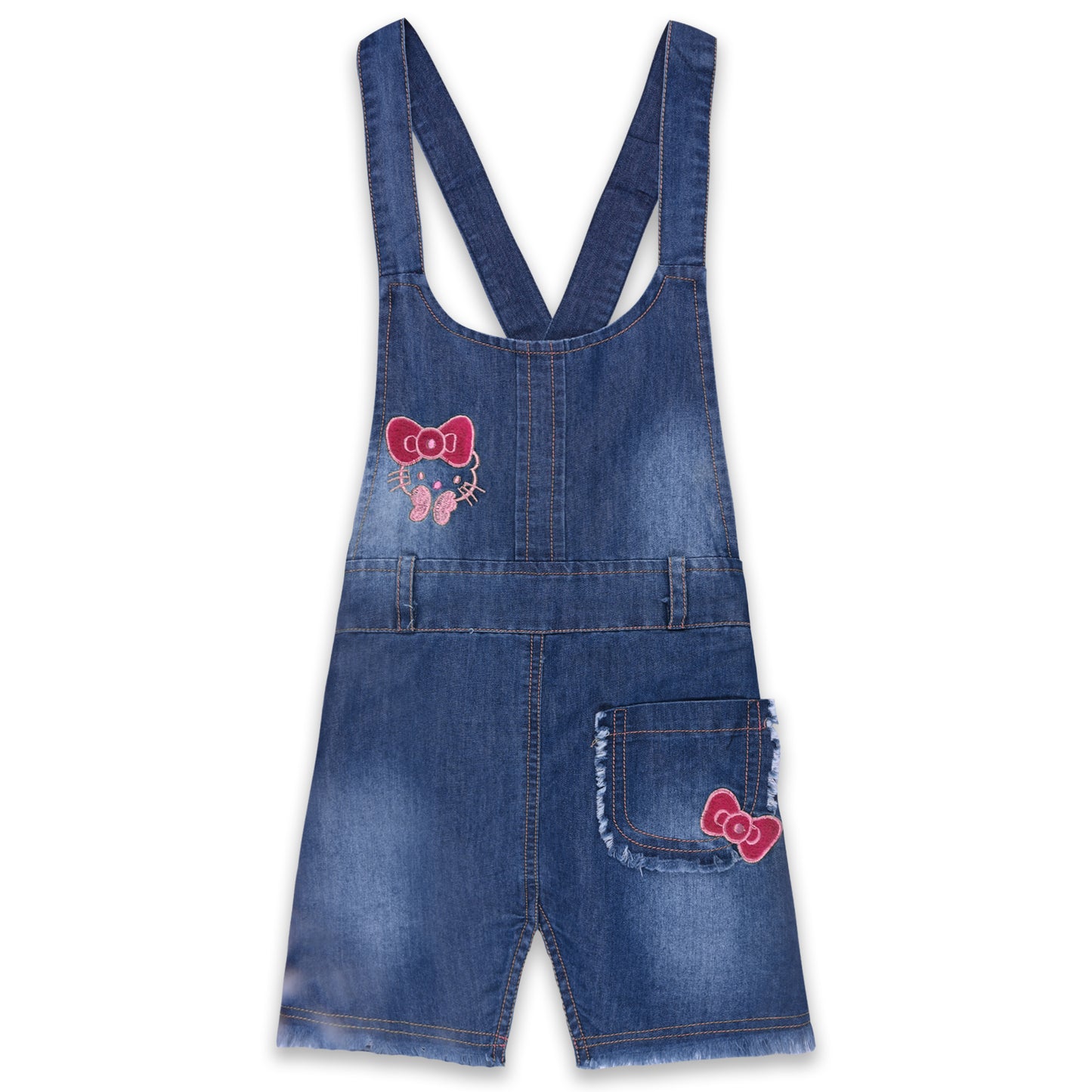 Girls Printed Top and Shorts Dungaree Set