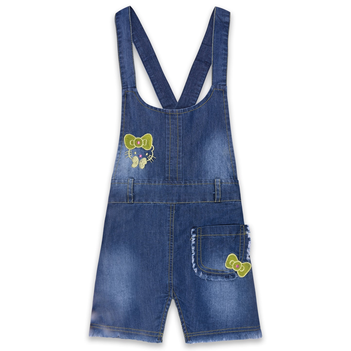 Girls Printed Top and Shorts Dungaree Set