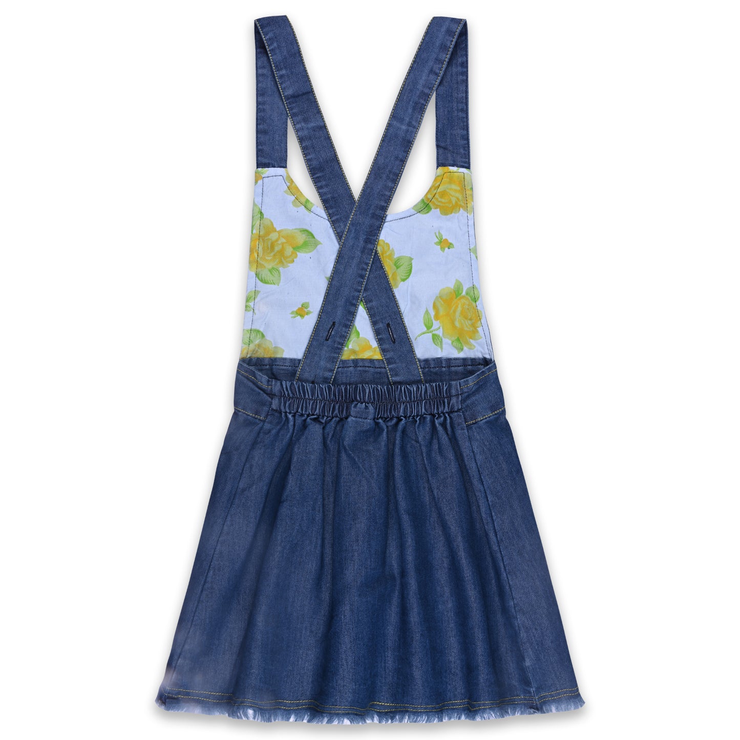 Girls Printed Top and Shorts Dungaree Set
