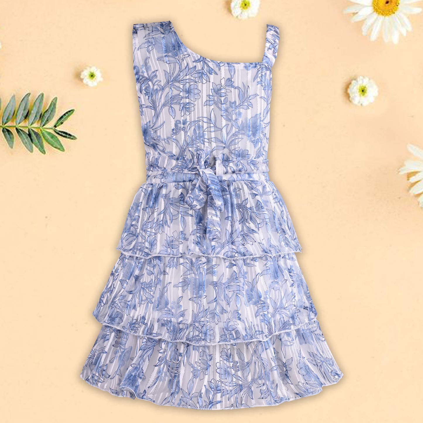 Baby Girls Floral Elegance/Ruffle sleeves