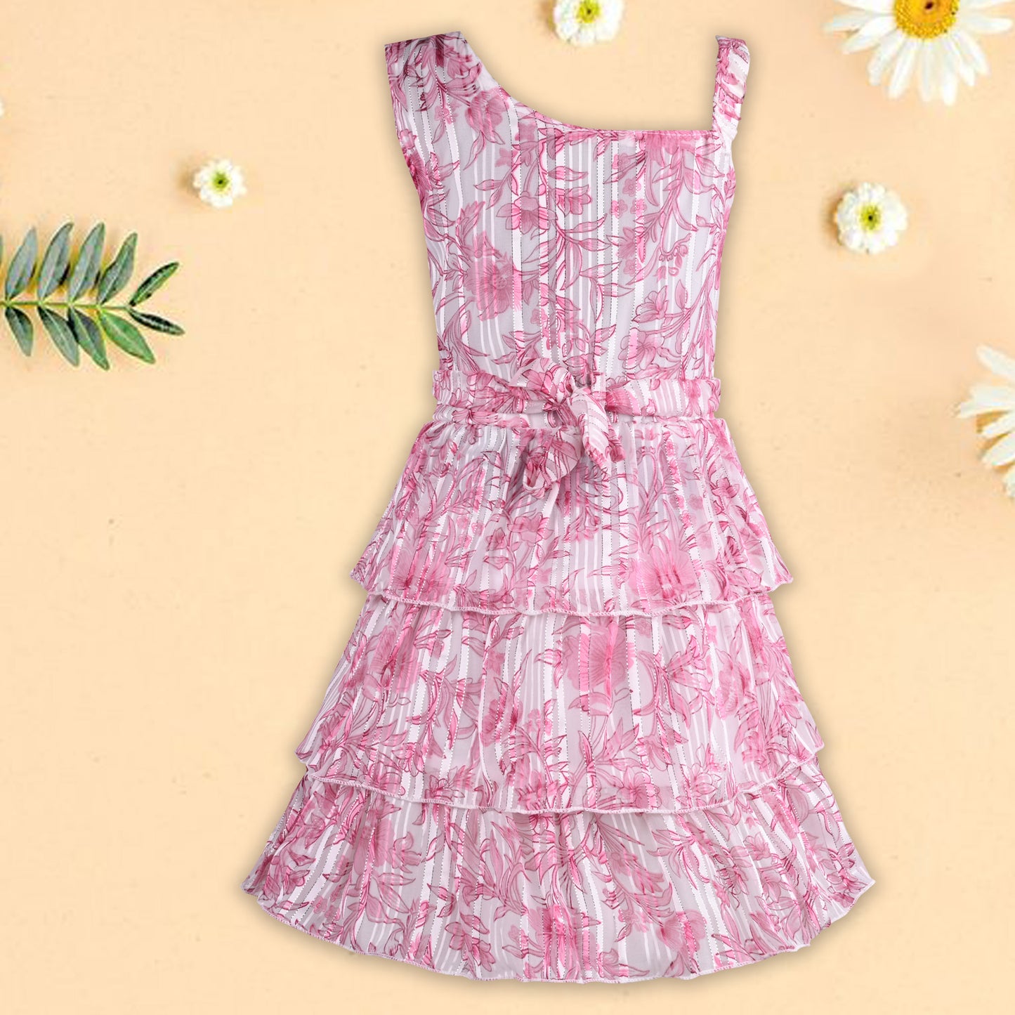 Baby Girls Floral Elegance/Ruffle sleeves