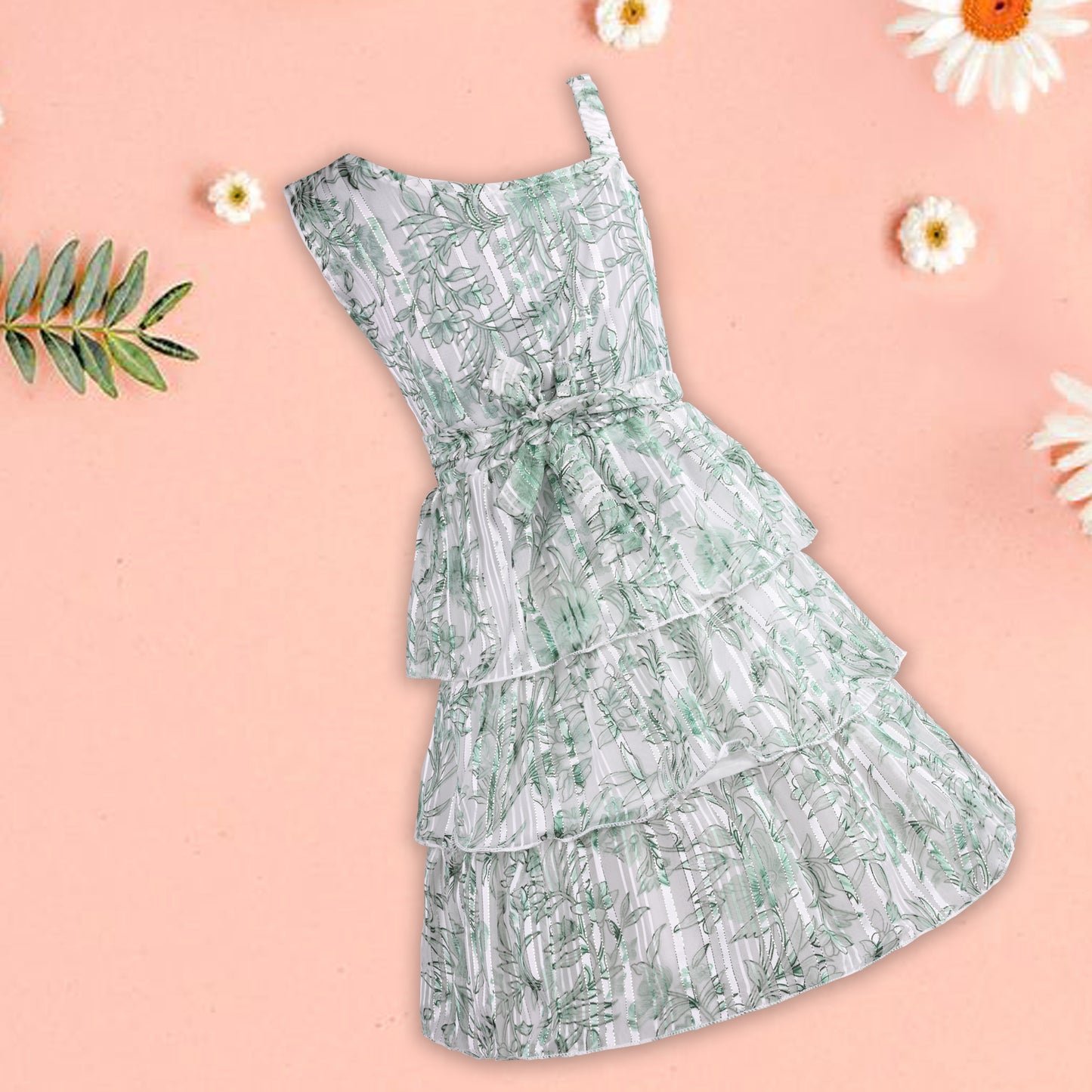 Baby Girls Floral Elegance/Ruffle sleeves