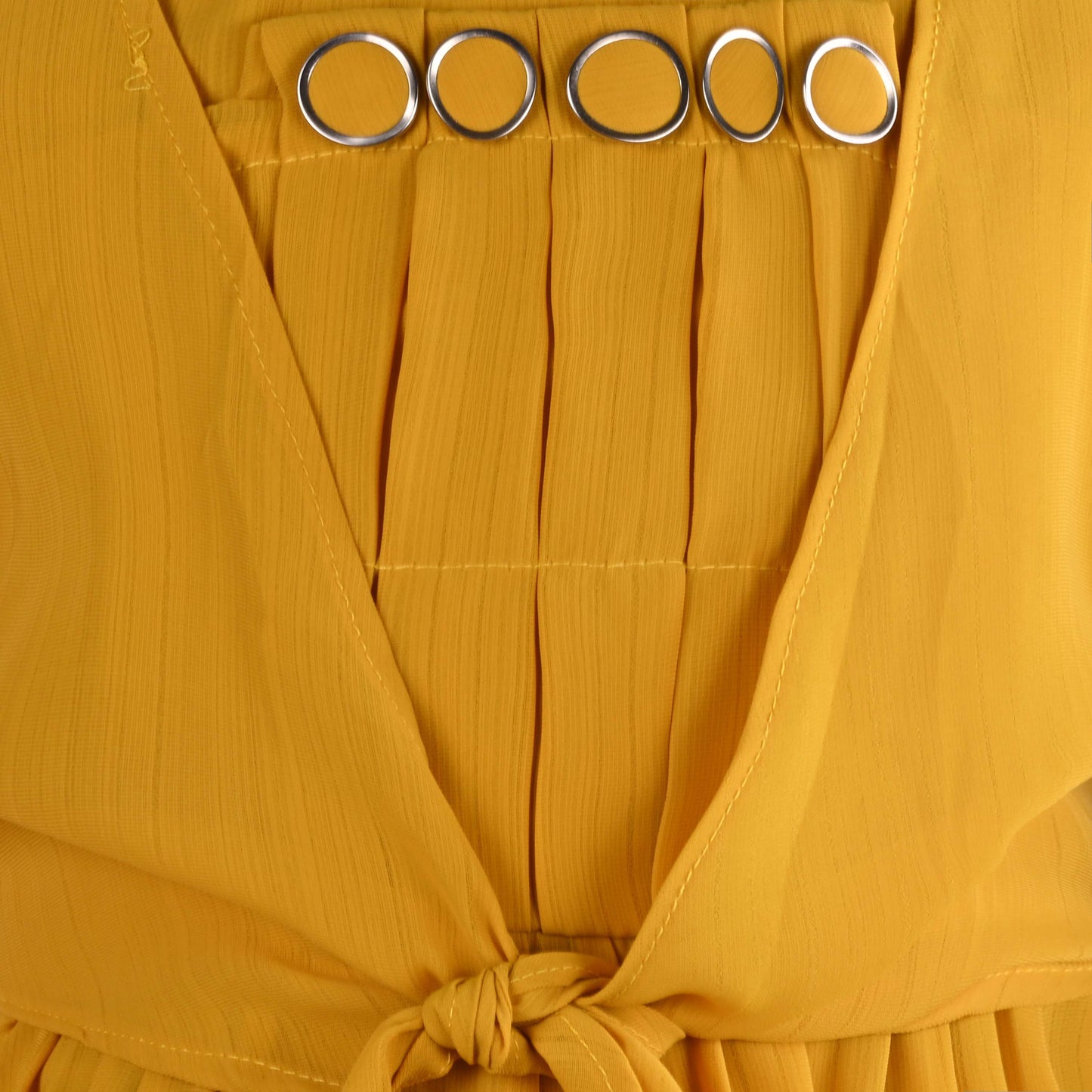 Girls Tiered Casual Dress with Front Waist Tie Up