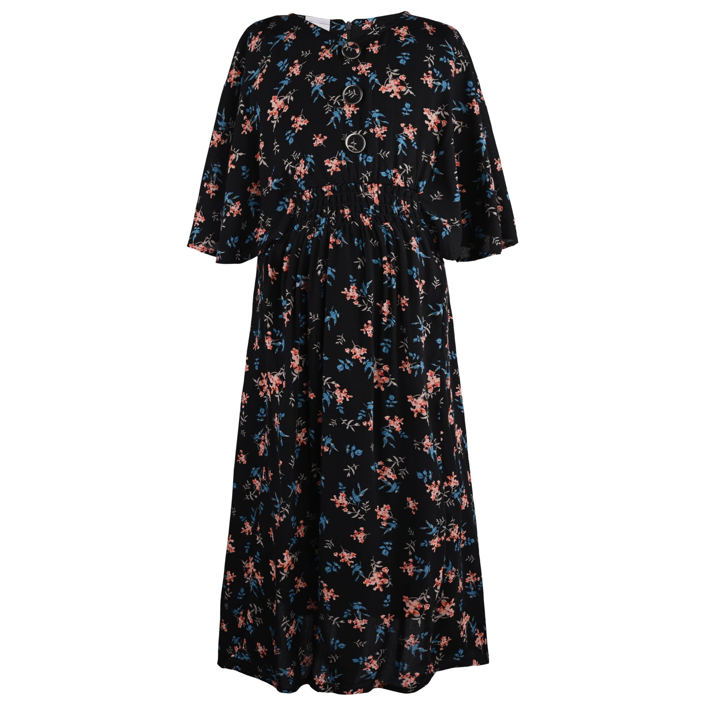 Girls Floral Print Casual Dress