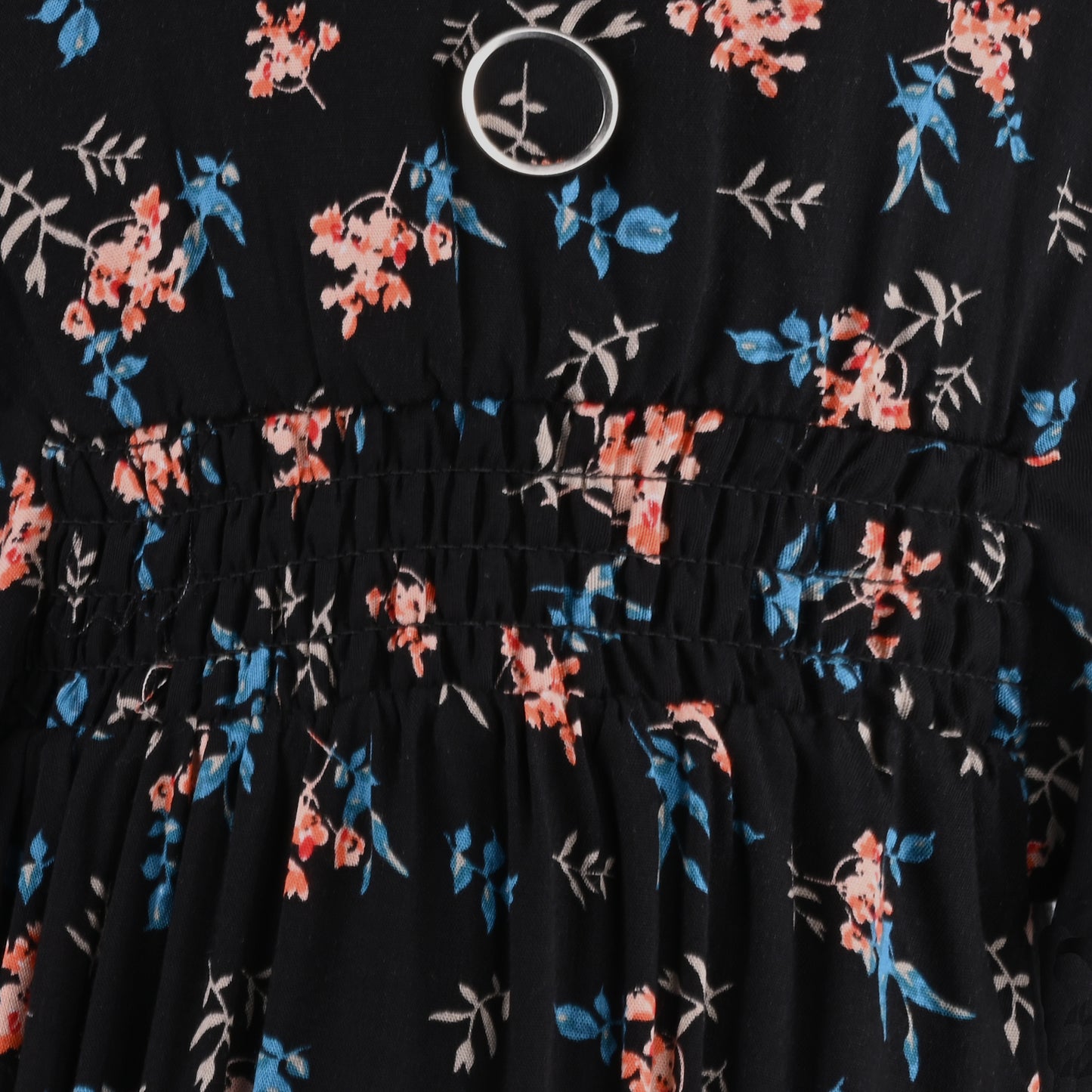 Girls Floral Print Casual Dress