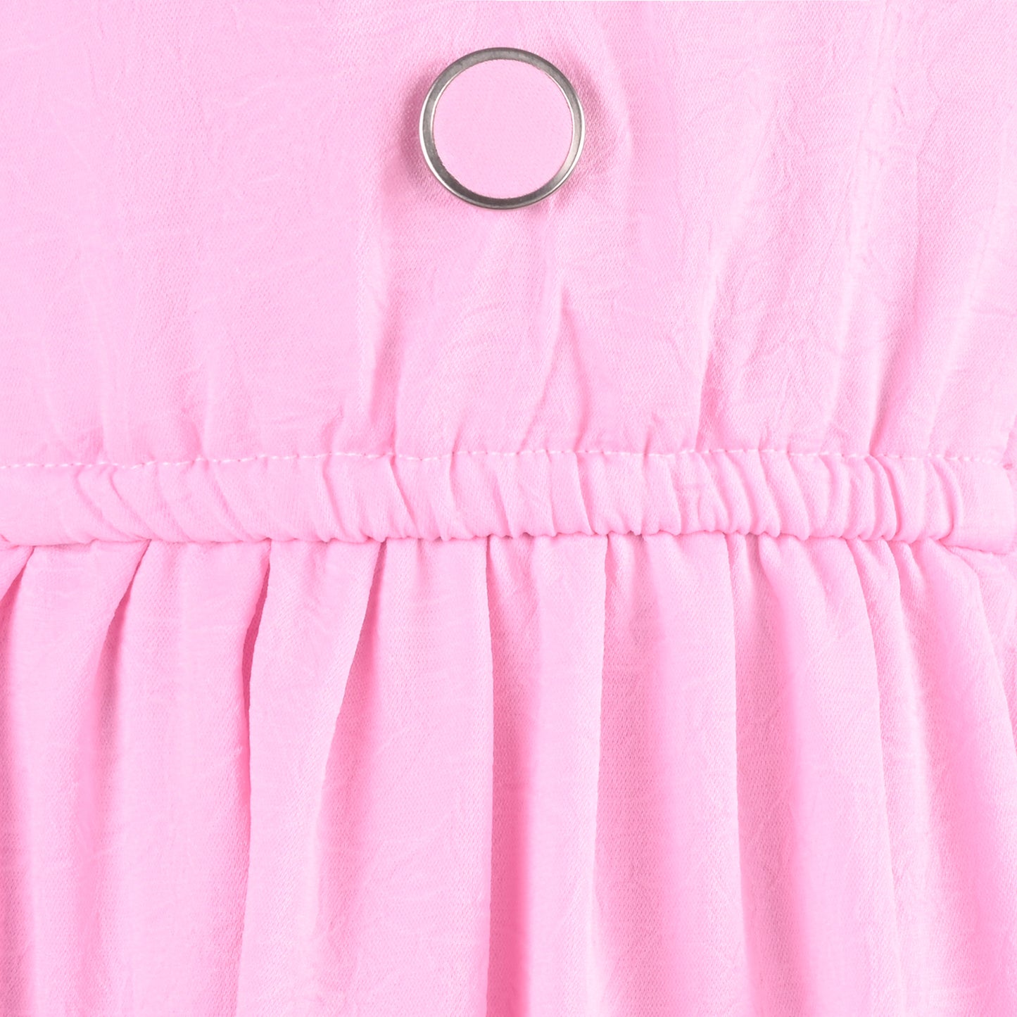 Girls Solid Kimono Sleeve Fit and Flare Frock Dress